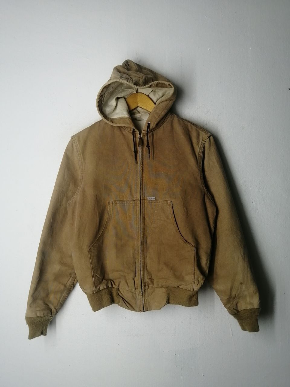Light Brown Carhartt Zipper Jacket with Hood