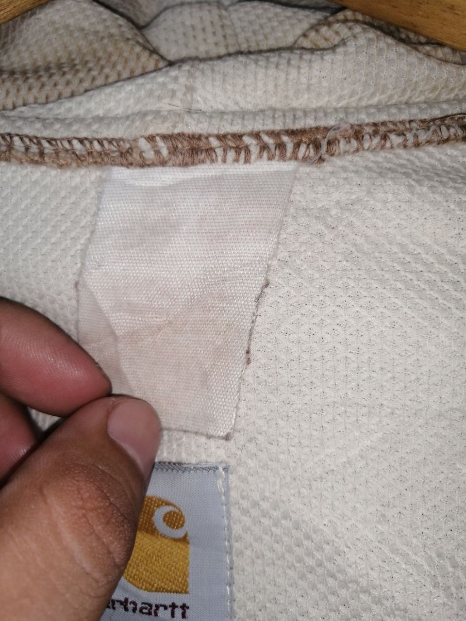 Carhartt Light Brown Carhartt Zipper Jacket with Hood Size US S / EU 44-46 / 1 - 6 Thumbnail