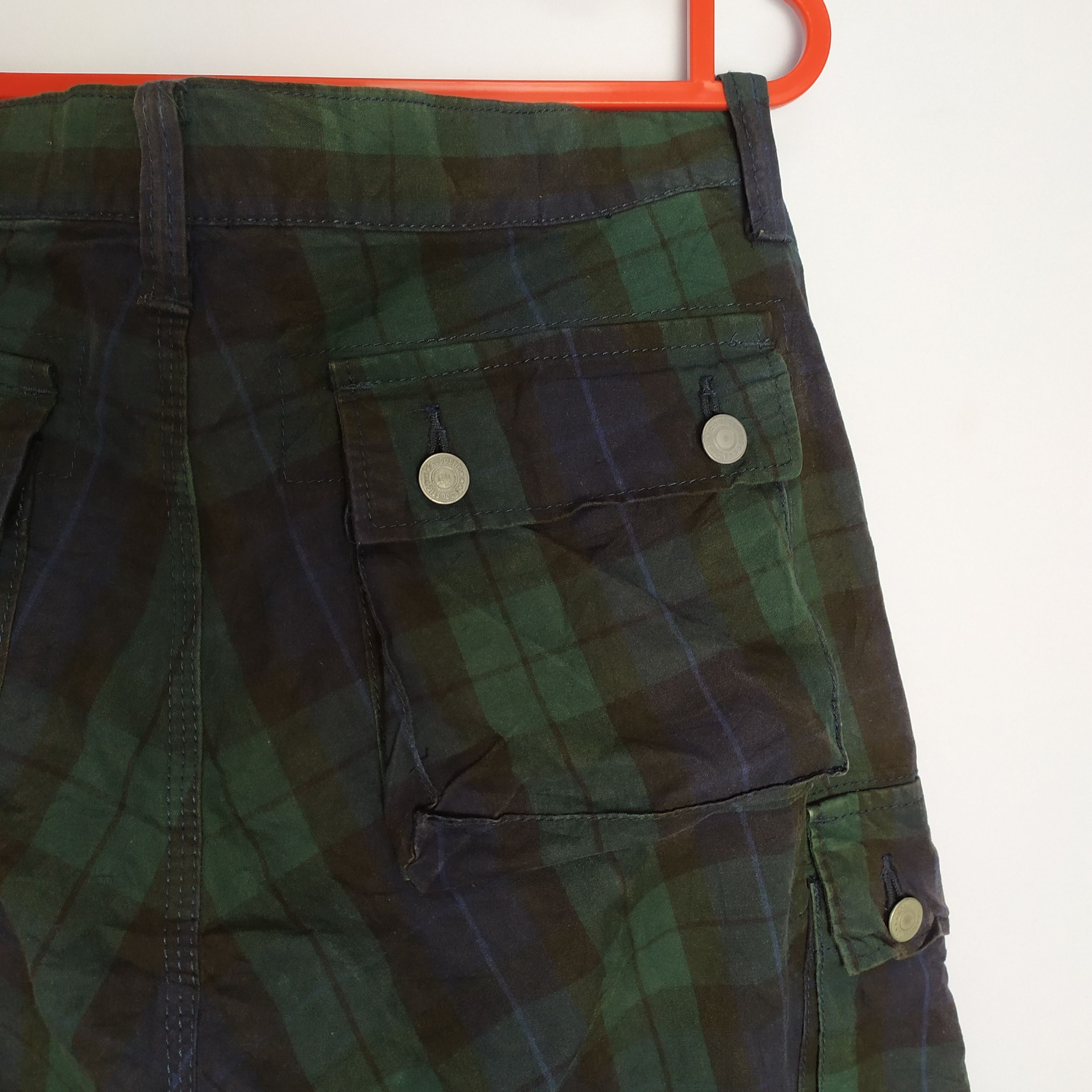Flannel × Japanese Brand ACOUSTIC CHECKERED CARGO PANTS MULTIPOCKET TACTICAL Size US 36 / EU 52 - 17 Thumbnail