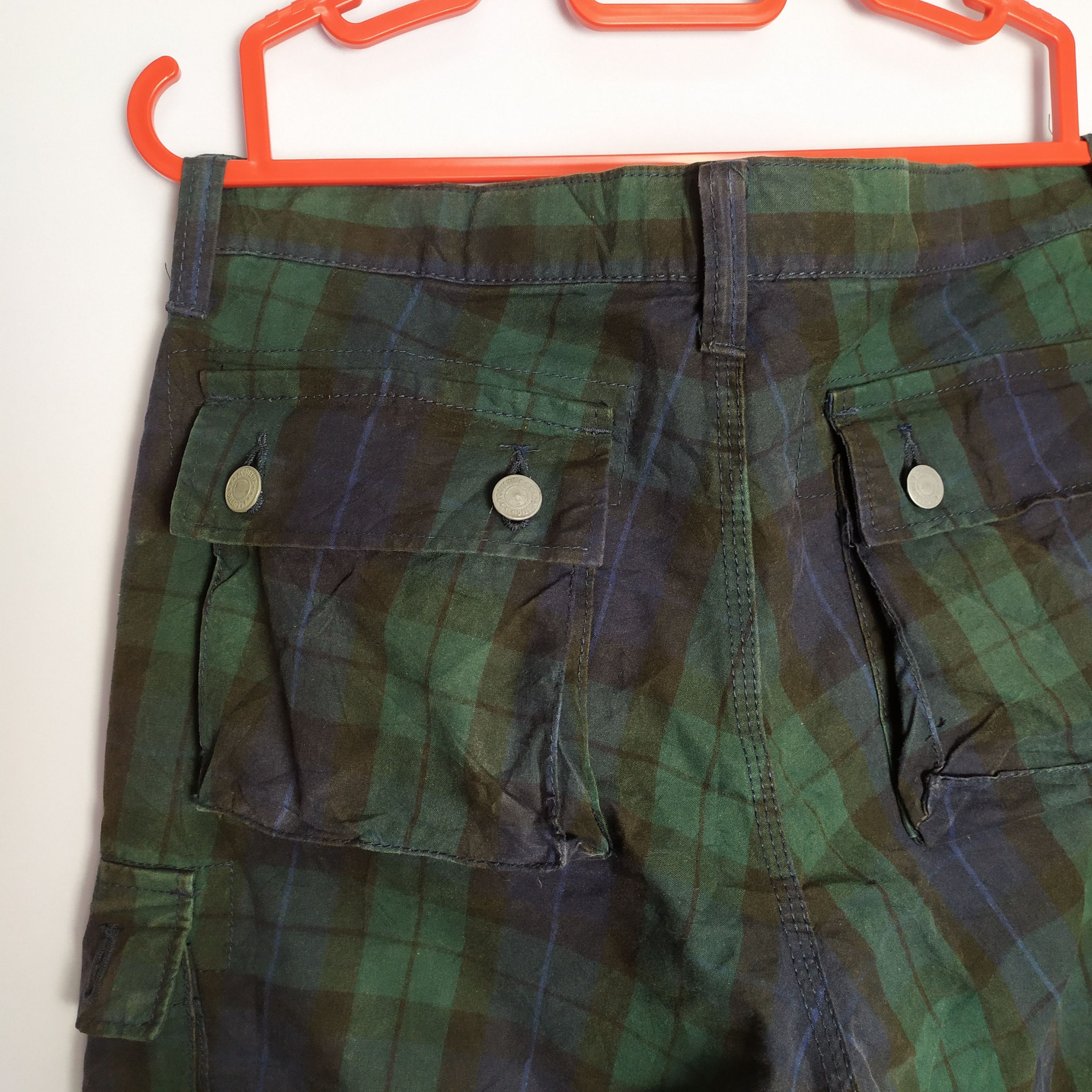 Flannel × Japanese Brand ACOUSTIC CHECKERED CARGO PANTS MULTIPOCKET TACTICAL Size US 36 / EU 52 - 18 Thumbnail