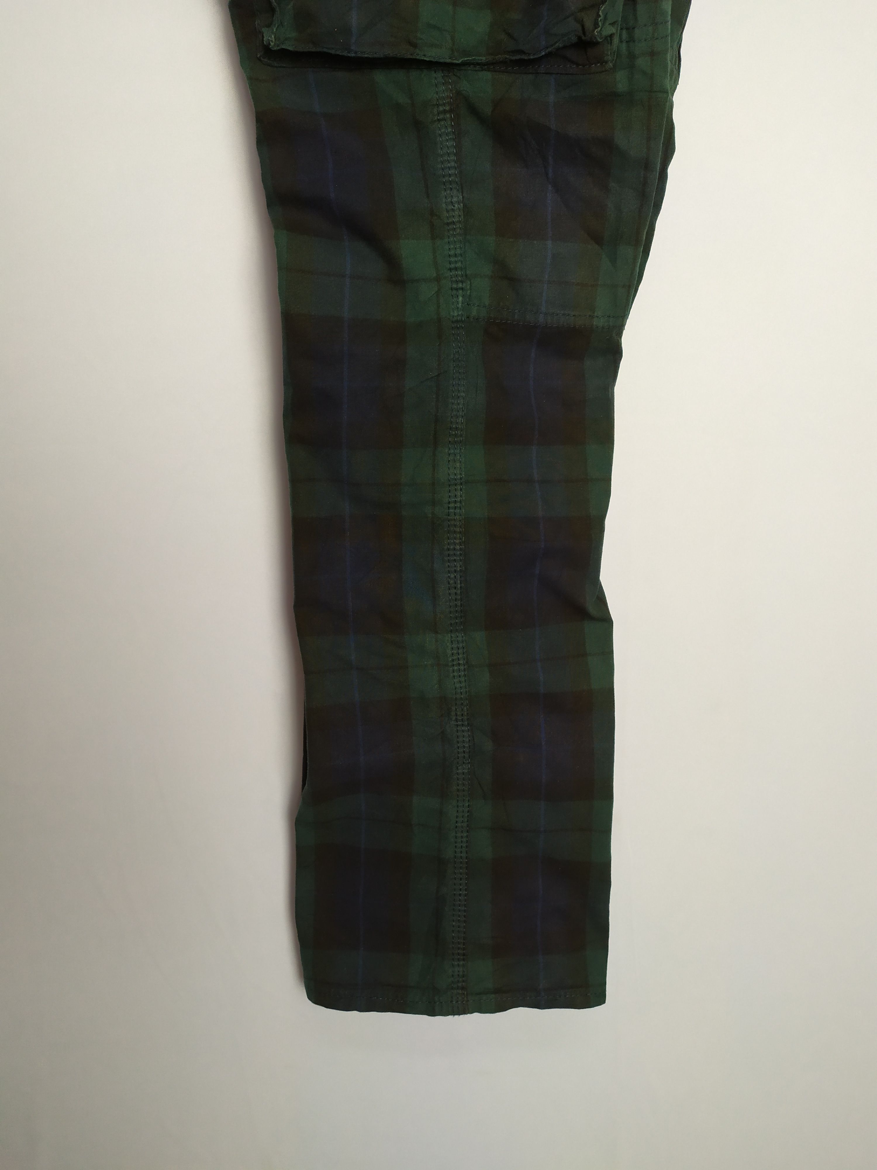 Flannel × Japanese Brand ACOUSTIC CHECKERED CARGO PANTS MULTIPOCKET TACTICAL Size US 36 / EU 52 - 19 Thumbnail