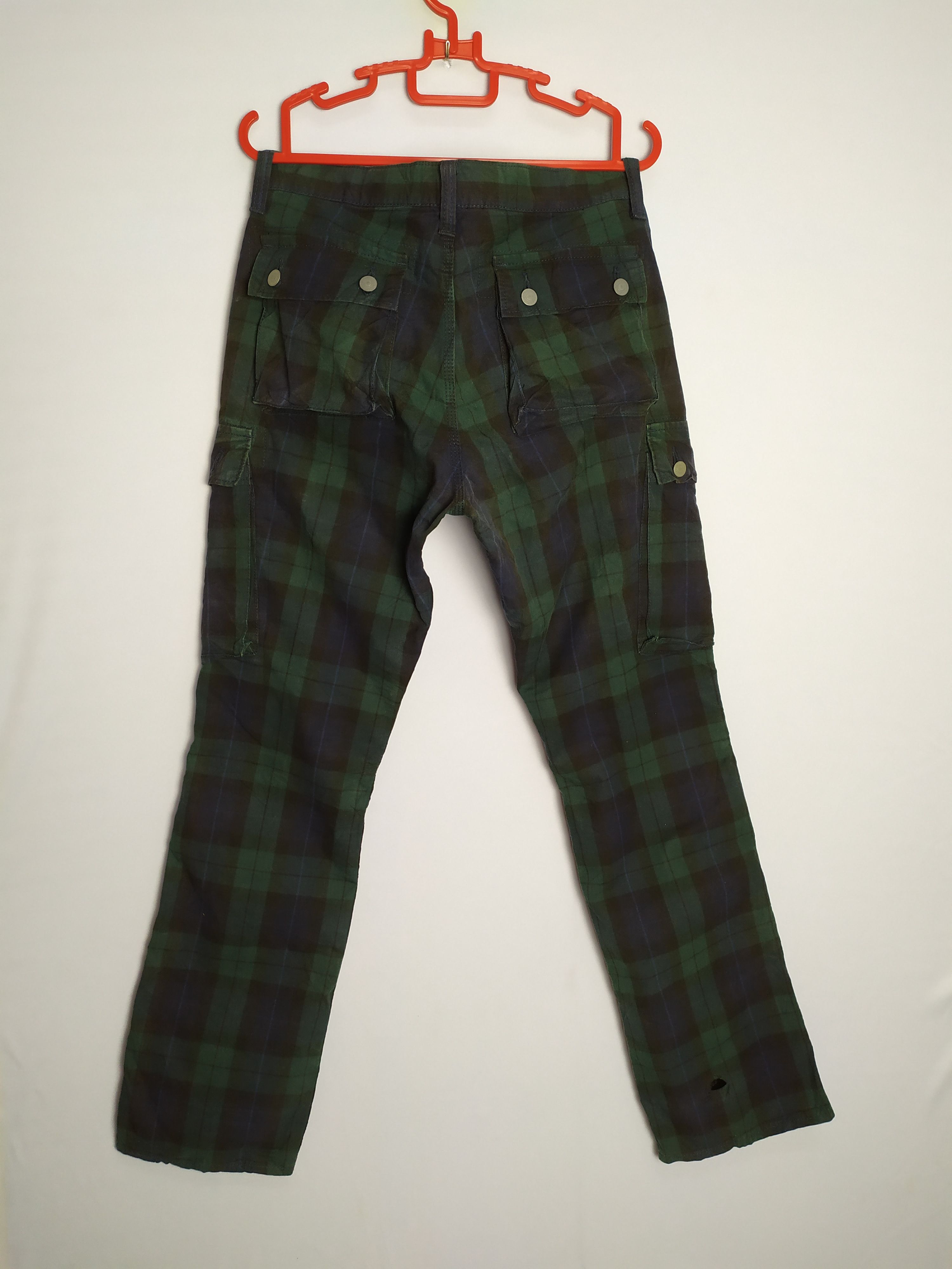 Flannel × Japanese Brand ACOUSTIC CHECKERED CARGO PANTS MULTIPOCKET TACTICAL Size US 36 / EU 52 - 13 Thumbnail