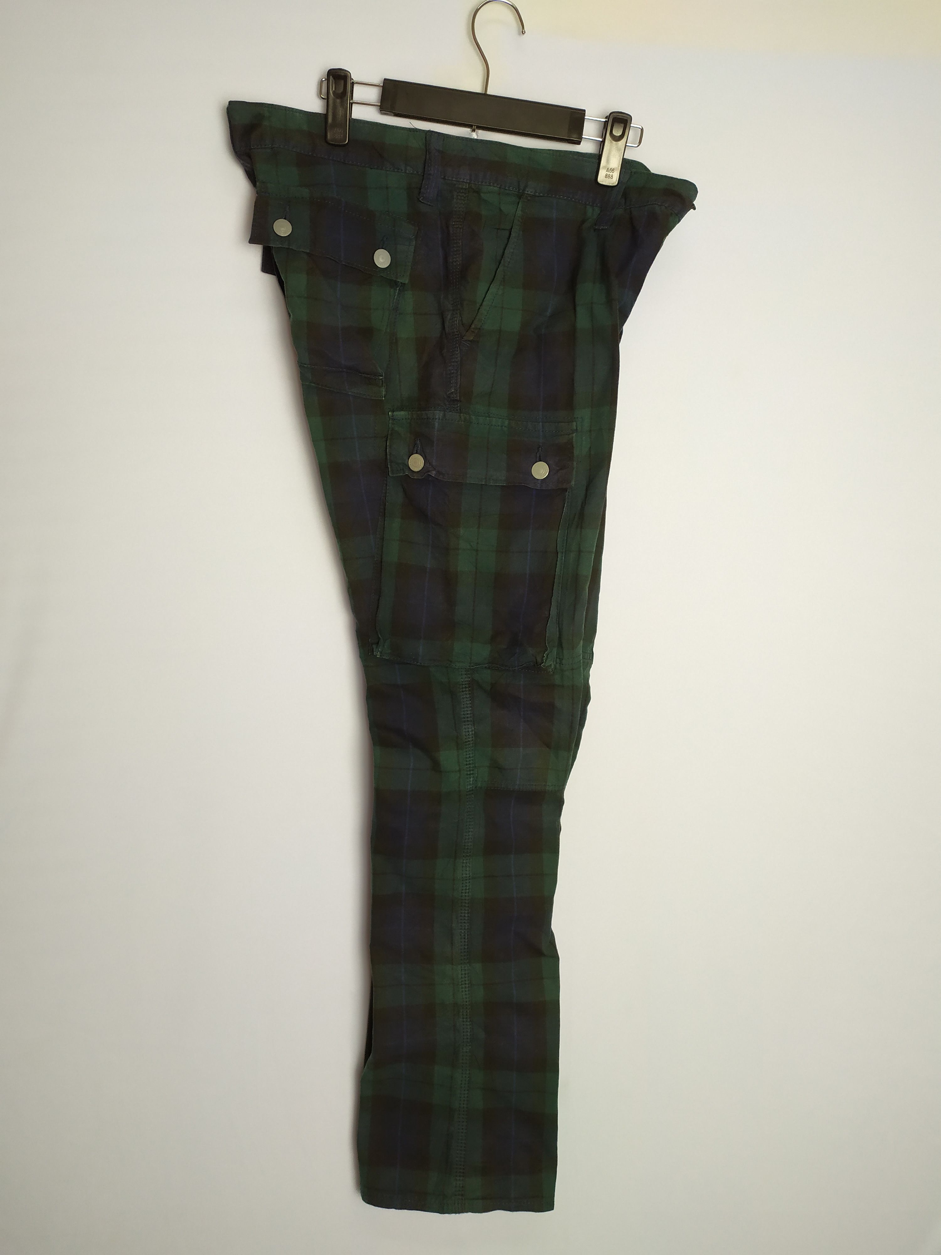 Flannel × Japanese Brand ACOUSTIC CHECKERED CARGO PANTS MULTIPOCKET TACTICAL Size US 36 / EU 52 - 16 Thumbnail