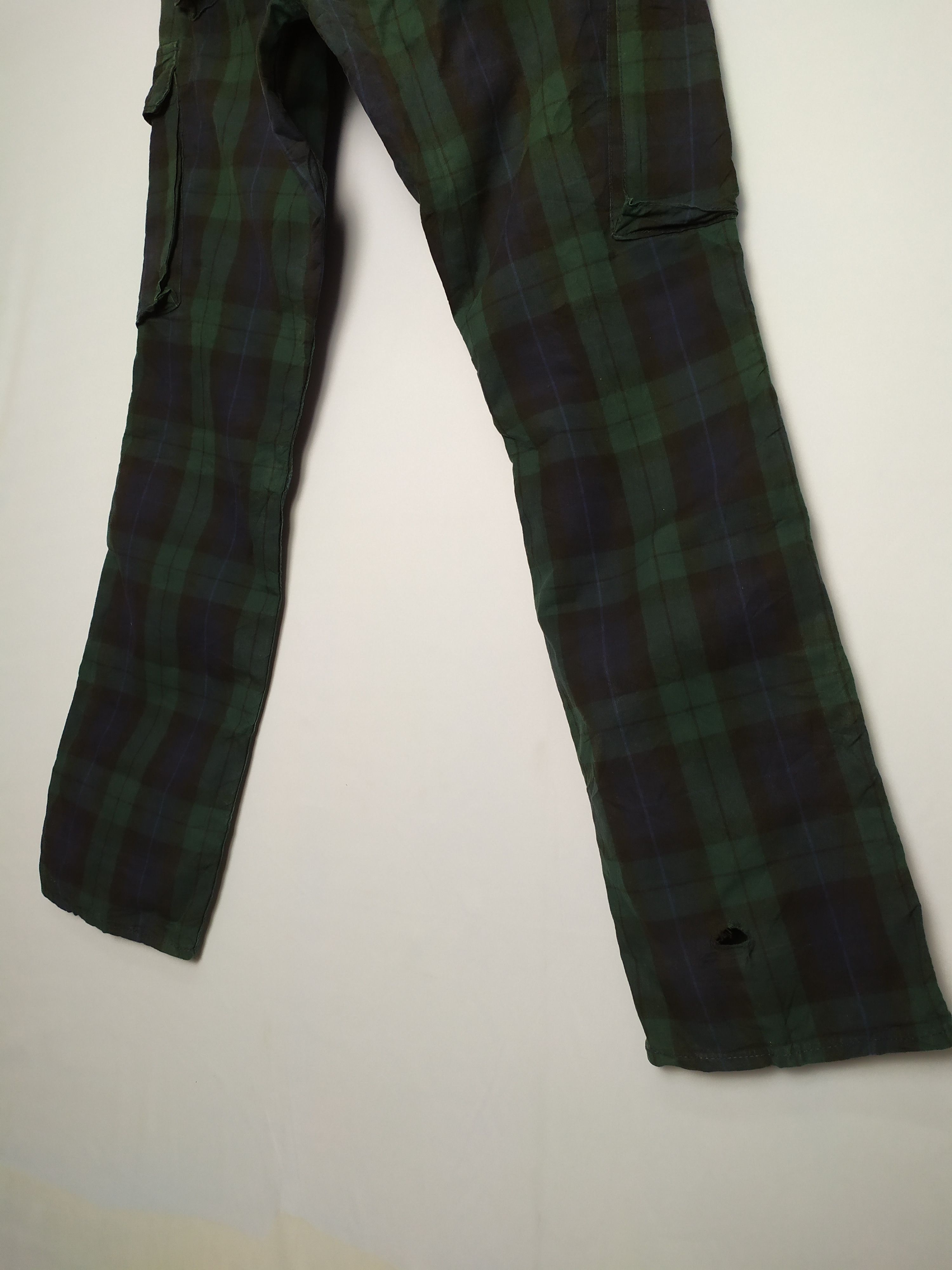 Flannel × Japanese Brand ACOUSTIC CHECKERED CARGO PANTS MULTIPOCKET TACTICAL Size US 36 / EU 52 - 11 Thumbnail