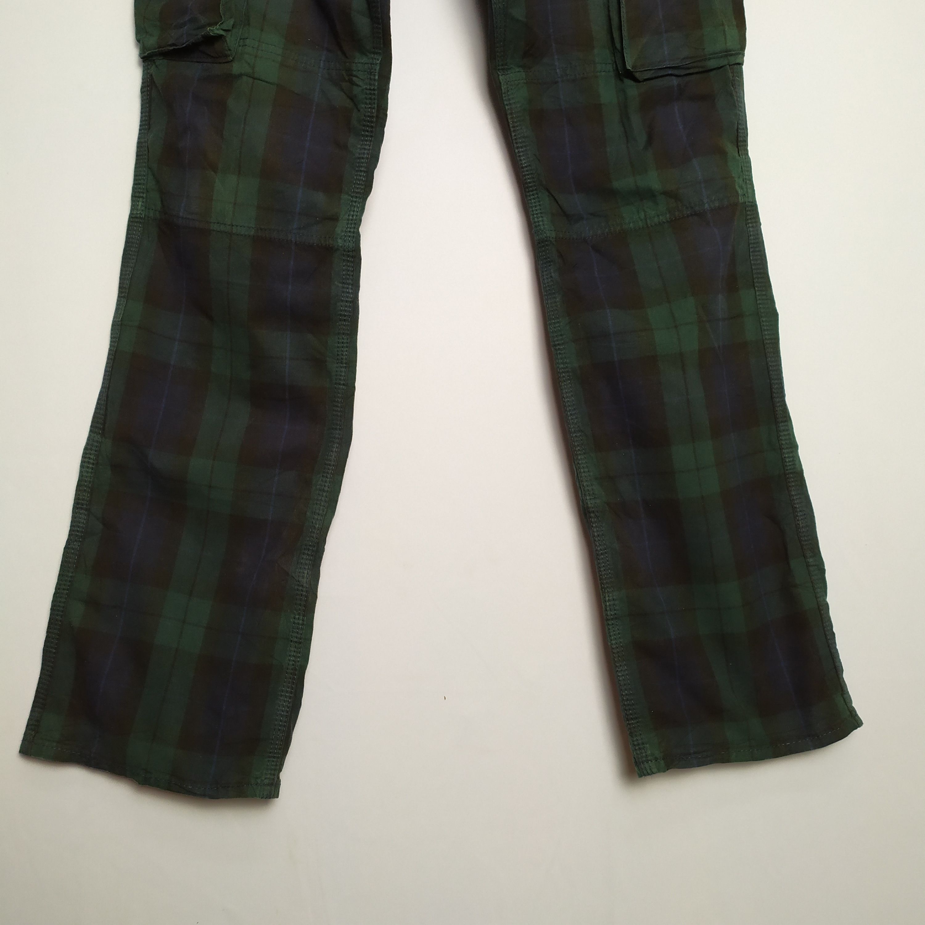 Flannel × Japanese Brand ACOUSTIC CHECKERED CARGO PANTS MULTIPOCKET TACTICAL Size US 36 / EU 52 - 5 Thumbnail