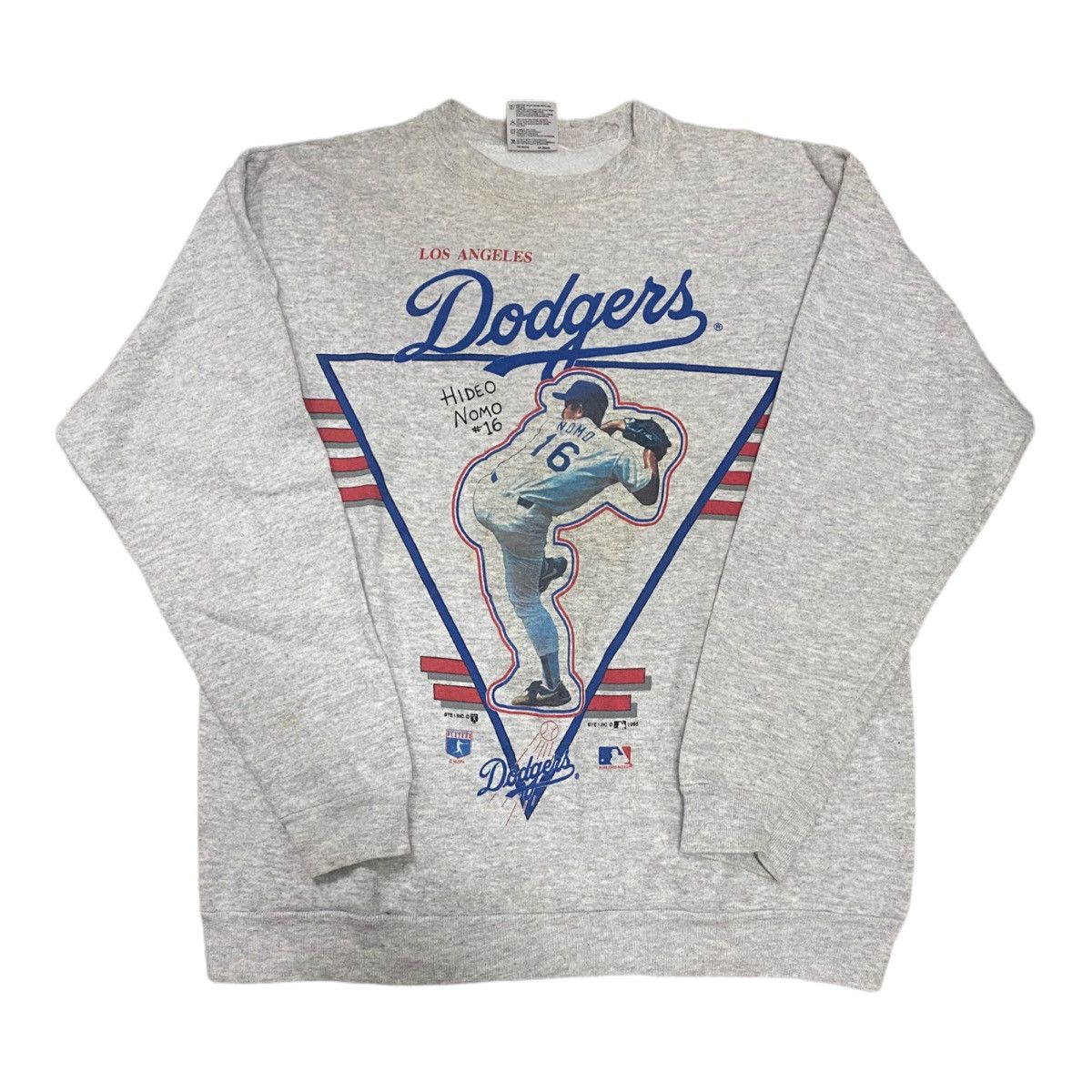 image of Archival Clothing x NBA Offervintage 90's Los Angeles Dodgers Nba Sweatshirt in Grey (Size Medium)