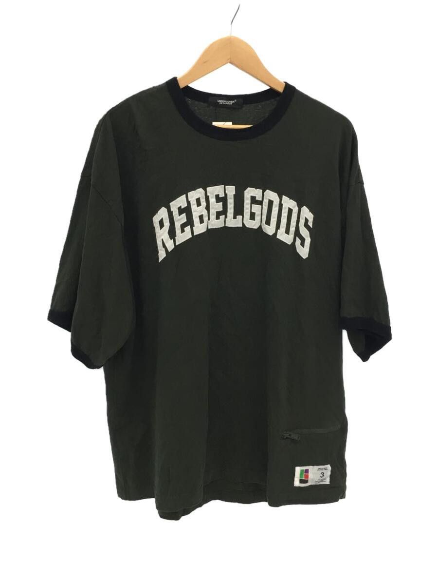 image of Undercover Ss23 Rebel Gods T-Shirt in Green, Men's (Size Large)