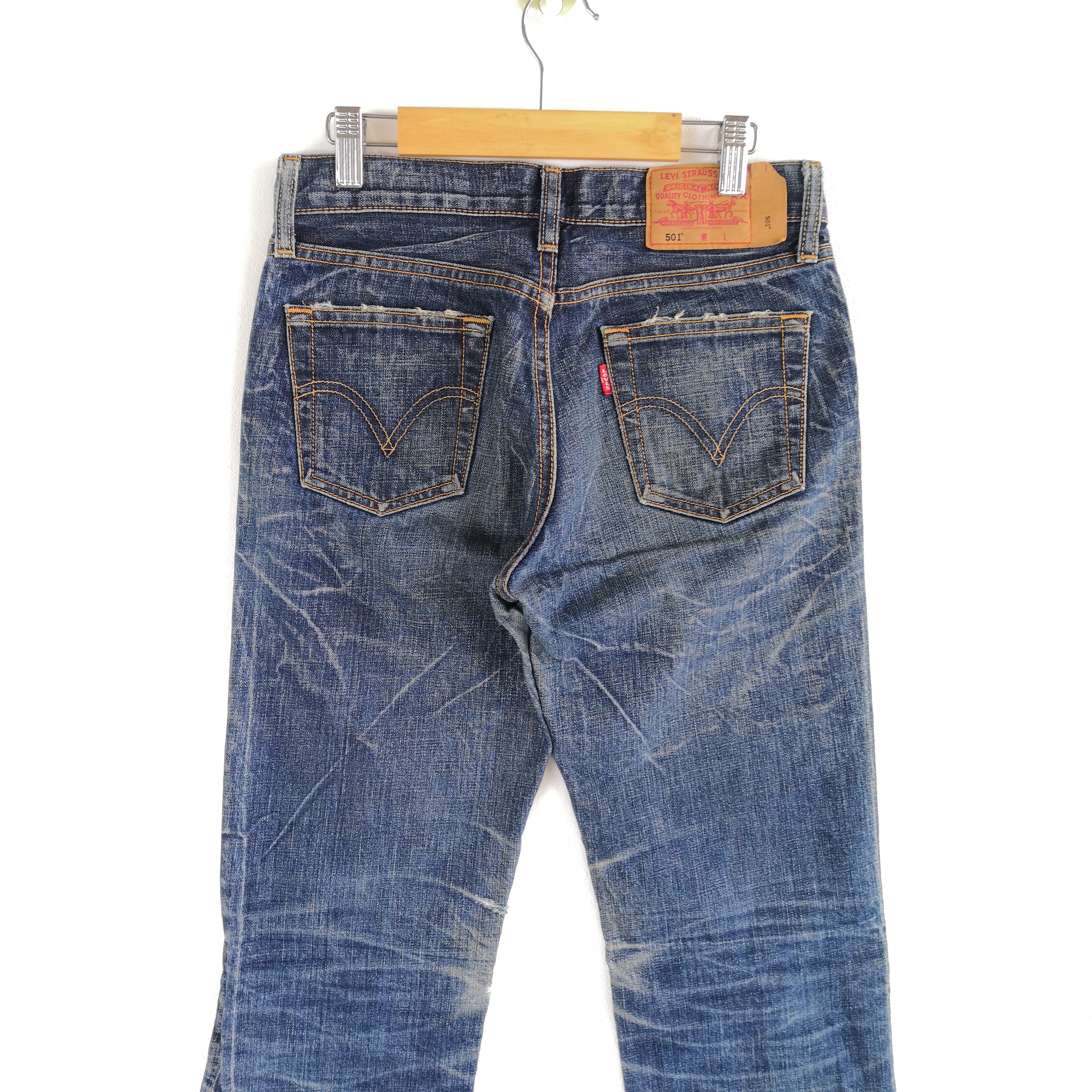 Levi's Vintage Levis 501 Released Hem Jeans Levi's 501 Denim Size 26" / US 2 / IT 38 - 6 Thumbnail