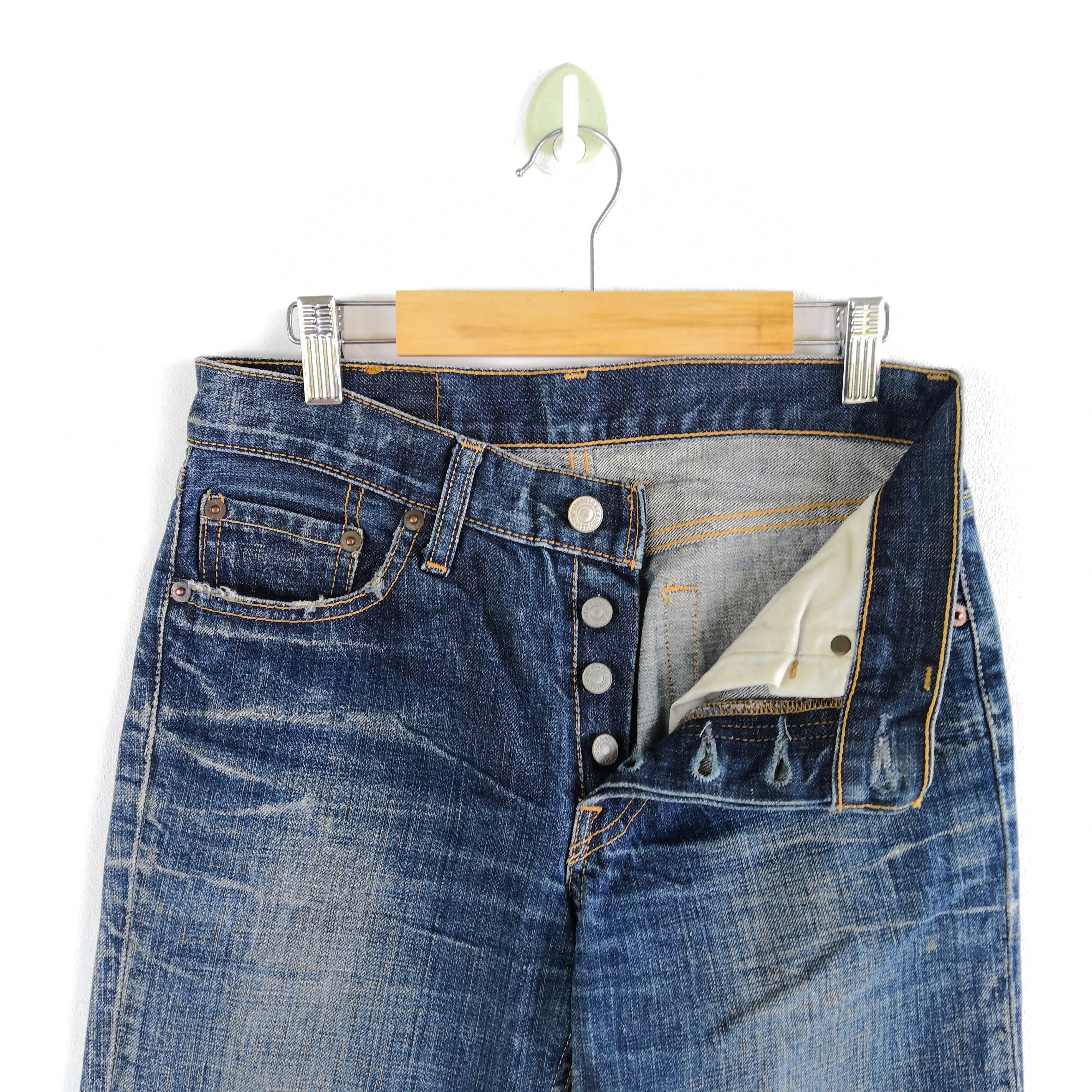 Levi's Vintage Levis 501 Released Hem Jeans Levi's 501 Denim Size 26" / US 2 / IT 38 - 8 Thumbnail