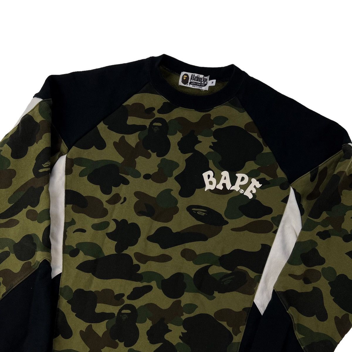 Bape Bape 1st Camo Panelled Sweatshirt Size US M / EU 48-50 / 2 - 1 Thumbnail