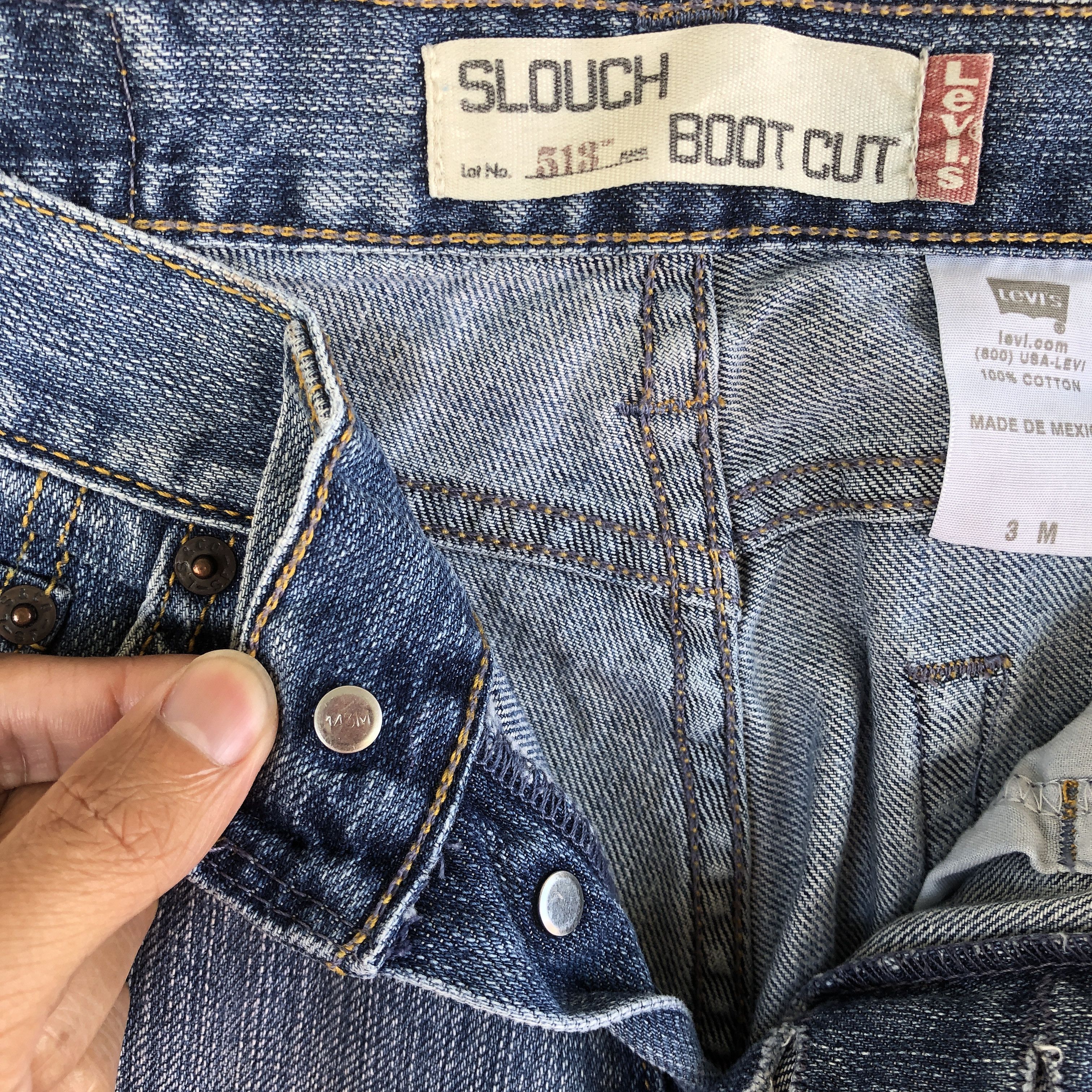 Levi's Vintage Levis Sashiko Distressed Jeans Levi's Flare Denim Size 26" / US 2 / IT 38 - 7 Thumbnail