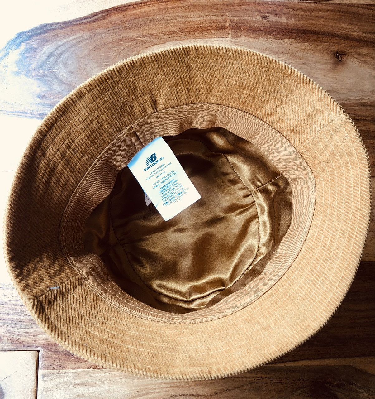 New Balance Rare Balance Corduroy Bucket Hat CARAMEL Size ONE SIZE - 4 Thumbnail