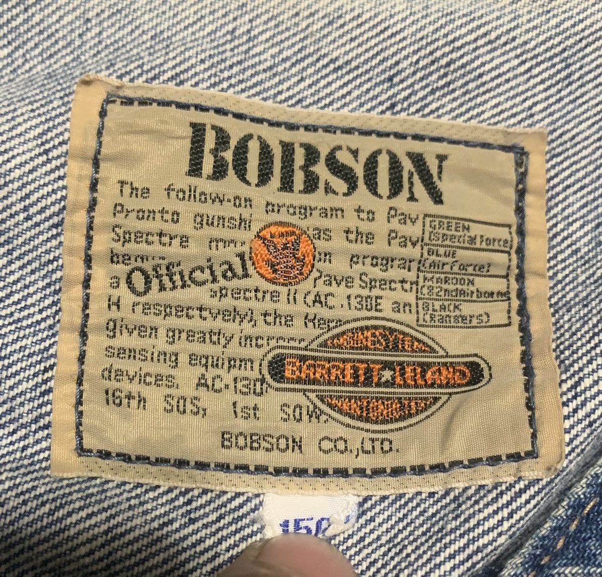 Vintage Vintage 80s Bobson Blue Denim Trucker Jacket Size US S / EU 44-46 / 1 - 7 Thumbnail