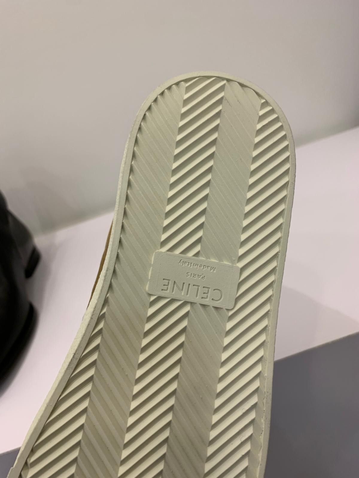 Celine Triomphe Mid Top - Gold & White Size US 12 / EU 45 - 6 Thumbnail