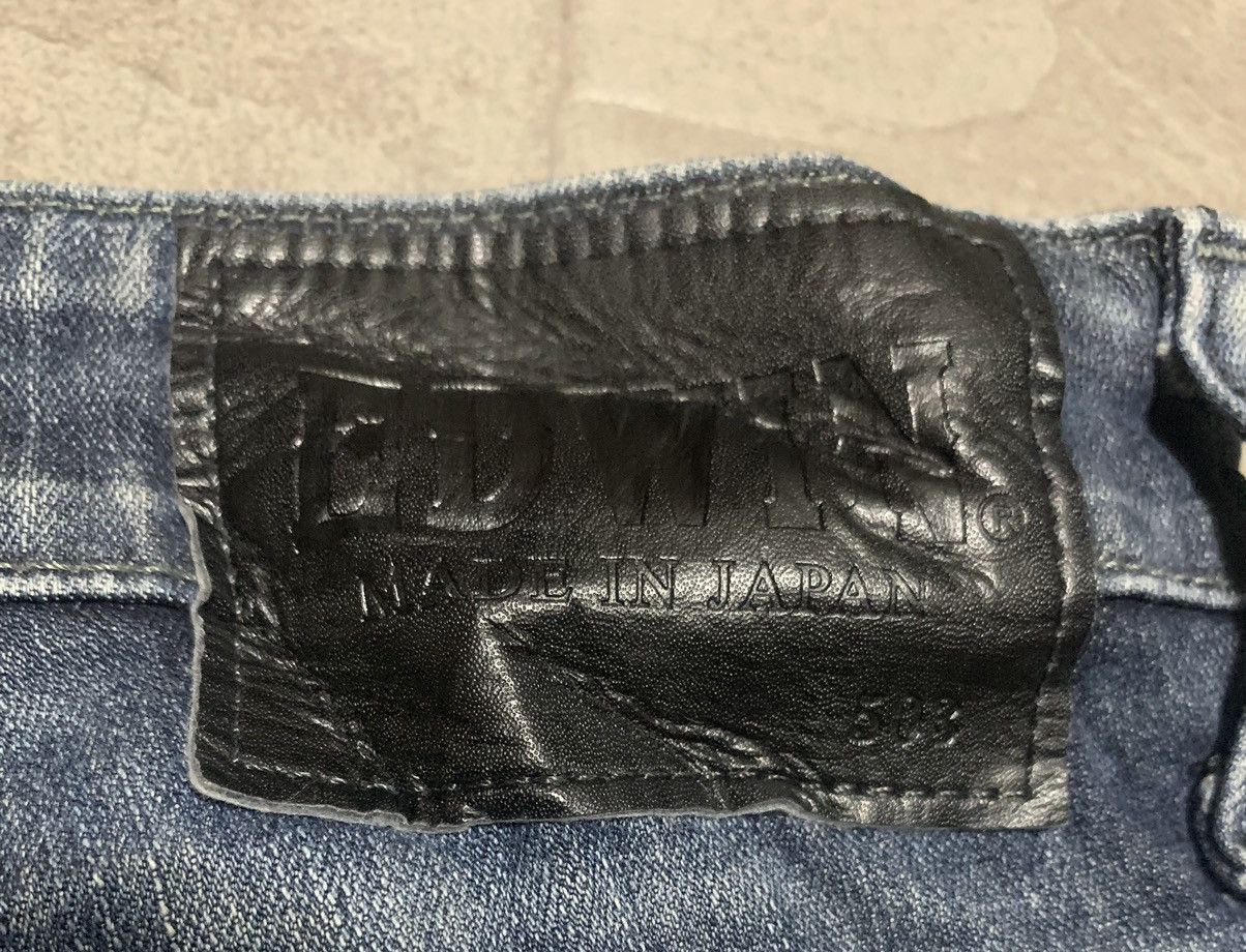 Edwin Vintage 90s Edwin 503 Blue Jeans Made In Japan Size US 34 / EU 50 - 5 Thumbnail