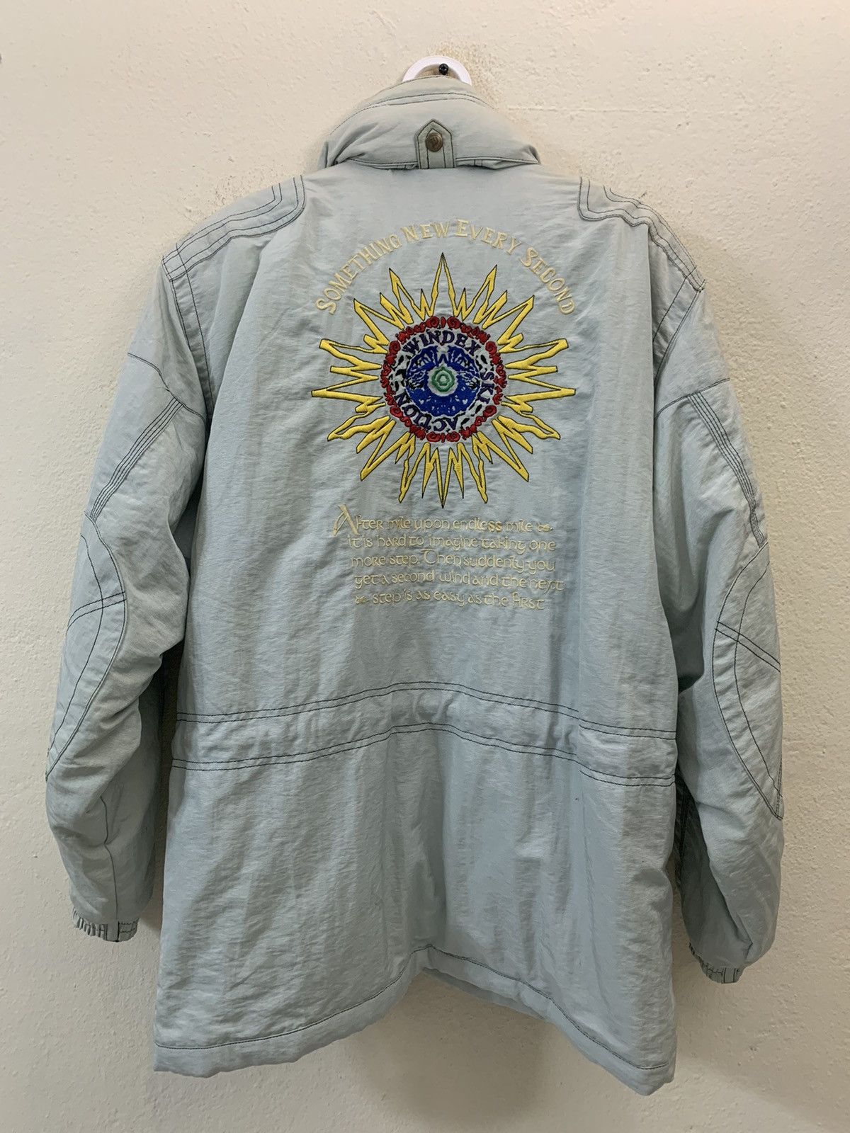 image of Vintage Windex Skiwear Jacket in Light Blue, Men's (Size Large)