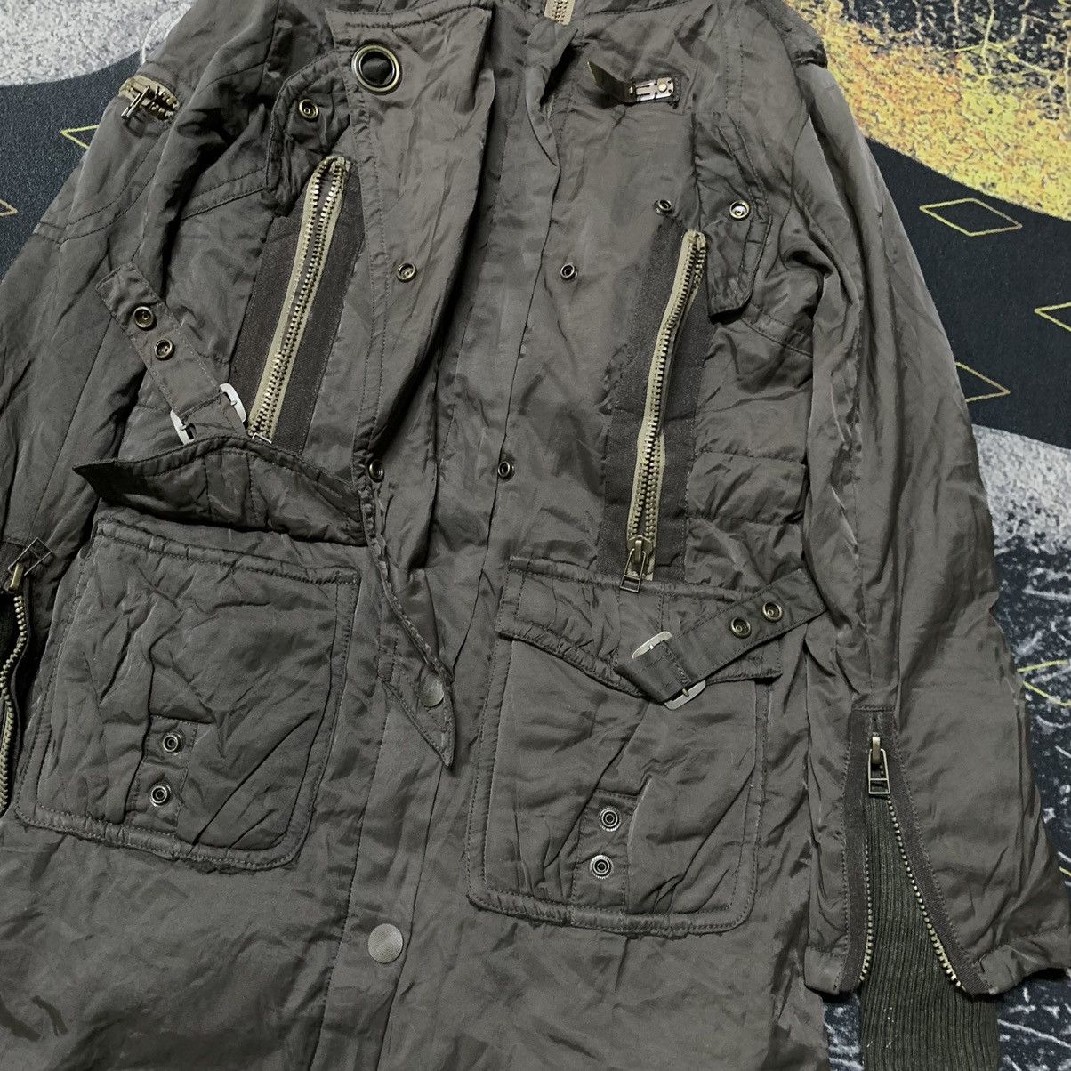 If Six Was Nine ✨Love Boat Detachable Sherpa Linen Bondage Punk Parka Jacket Size M / US 6-8 / IT 42-44 - 10 Thumbnail