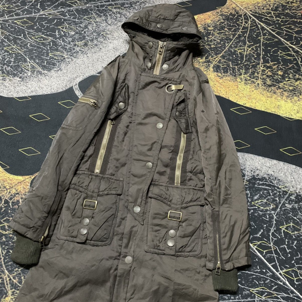 If Six Was Nine ✨Love Boat Detachable Sherpa Linen Bondage Punk Parka Jacket Size M / US 6-8 / IT 42-44 - 9 Thumbnail
