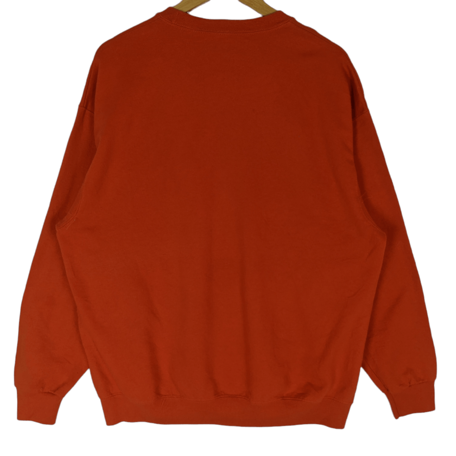 Fruit Of The Loom FRUIT OF THE LOOM Orange Plain Crewneck Jumper Sweatshirt Size US XL / EU 56 / 4 - 6 Thumbnail