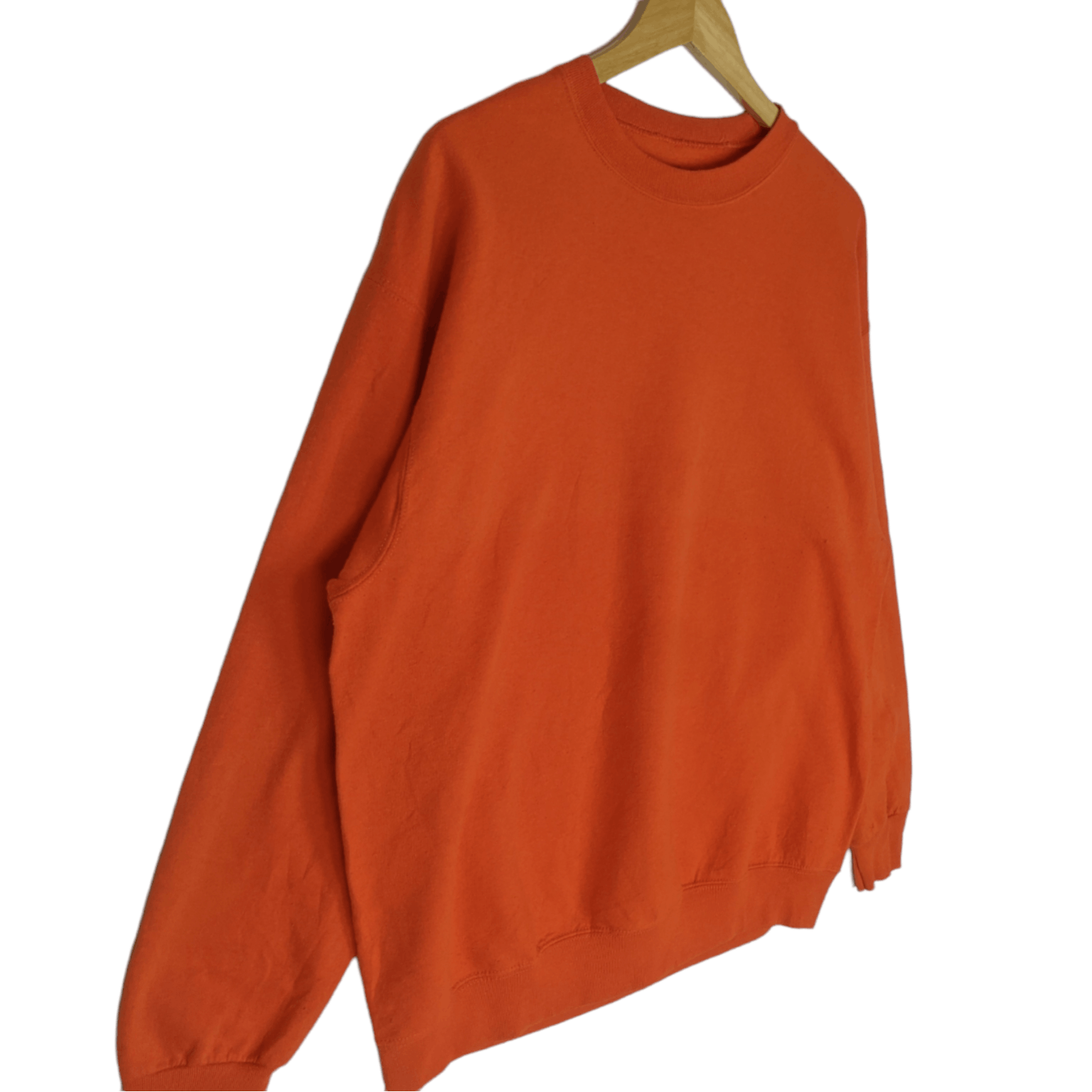 Fruit Of The Loom FRUIT OF THE LOOM Orange Plain Crewneck Jumper Sweatshirt Size US XL / EU 56 / 4 - 3 Thumbnail