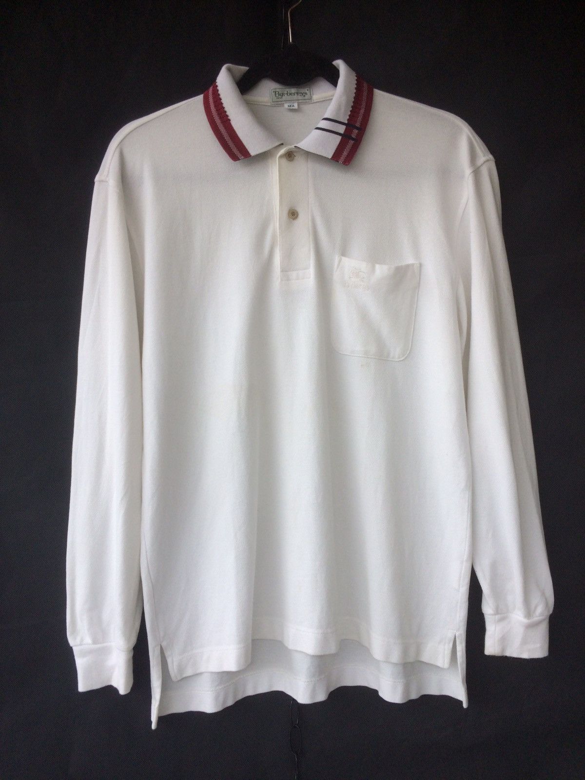 Burberry Burberrys Logo Single Pocket Collar Longsleeve Shirt Size US M / EU 48-50 / 2 - 1 Thumbnail