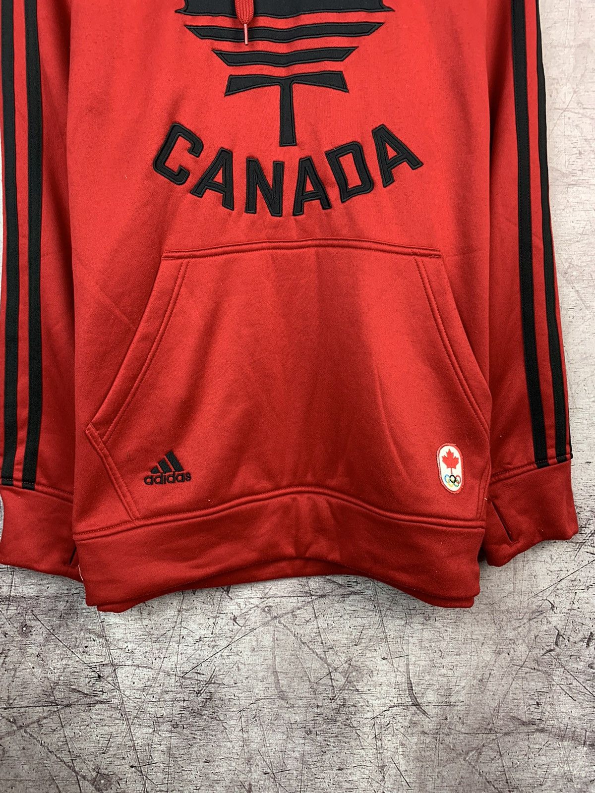 Adidas × Vintage Vintage Adidas Canada Y2K Hoodie Size US XL / EU 56 / 4 - 3 Thumbnail