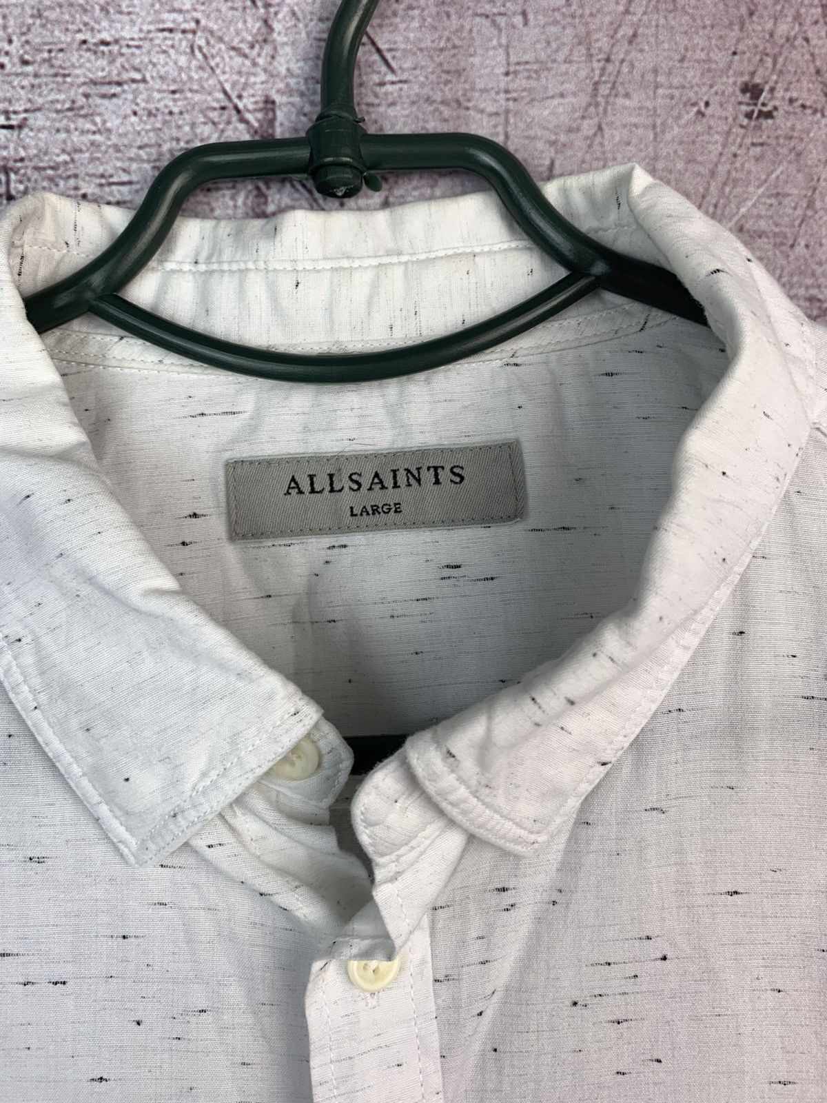Allsaints Allsaints Mens Waycross Short Sleeve Shirt Size US L / EU 52-54 / 3 - 4 Thumbnail