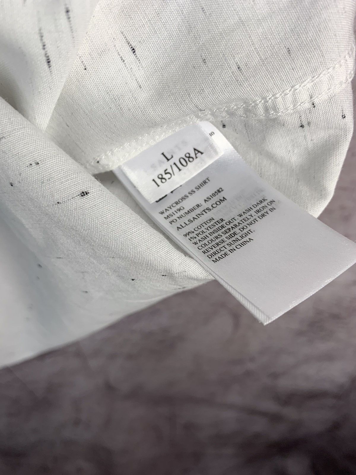 Allsaints Allsaints Mens Waycross Short Sleeve Shirt Size US L / EU 52-54 / 3 - 6 Thumbnail