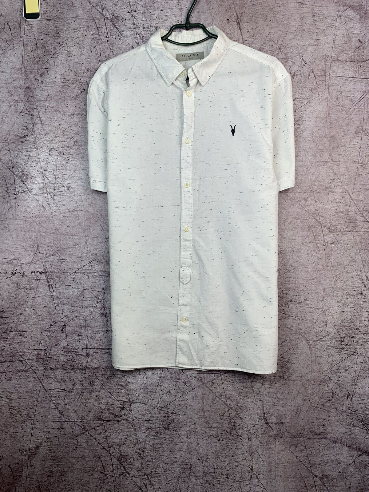 Allsaints Allsaints Mens Waycross Short Sleeve Shirt Size US L / EU 52-54 / 3 - 1 Thumbnail