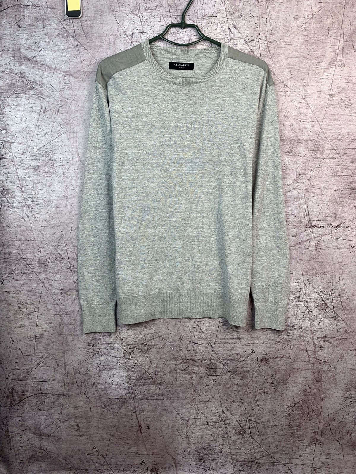 Allsaints Allsaints Mens Ruthin Crew Sweater Size US M / EU 48-50 / 2 - 1 Thumbnail