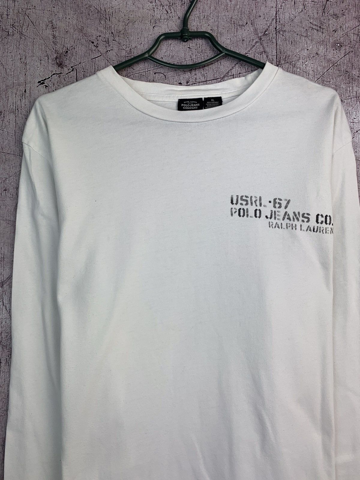 Polo Ralph Lauren Polo Jeans Ralph Lauren Mens Long Sleeve T-Shirt Size US XL / EU 56 / 4 - 2 Thumbnail