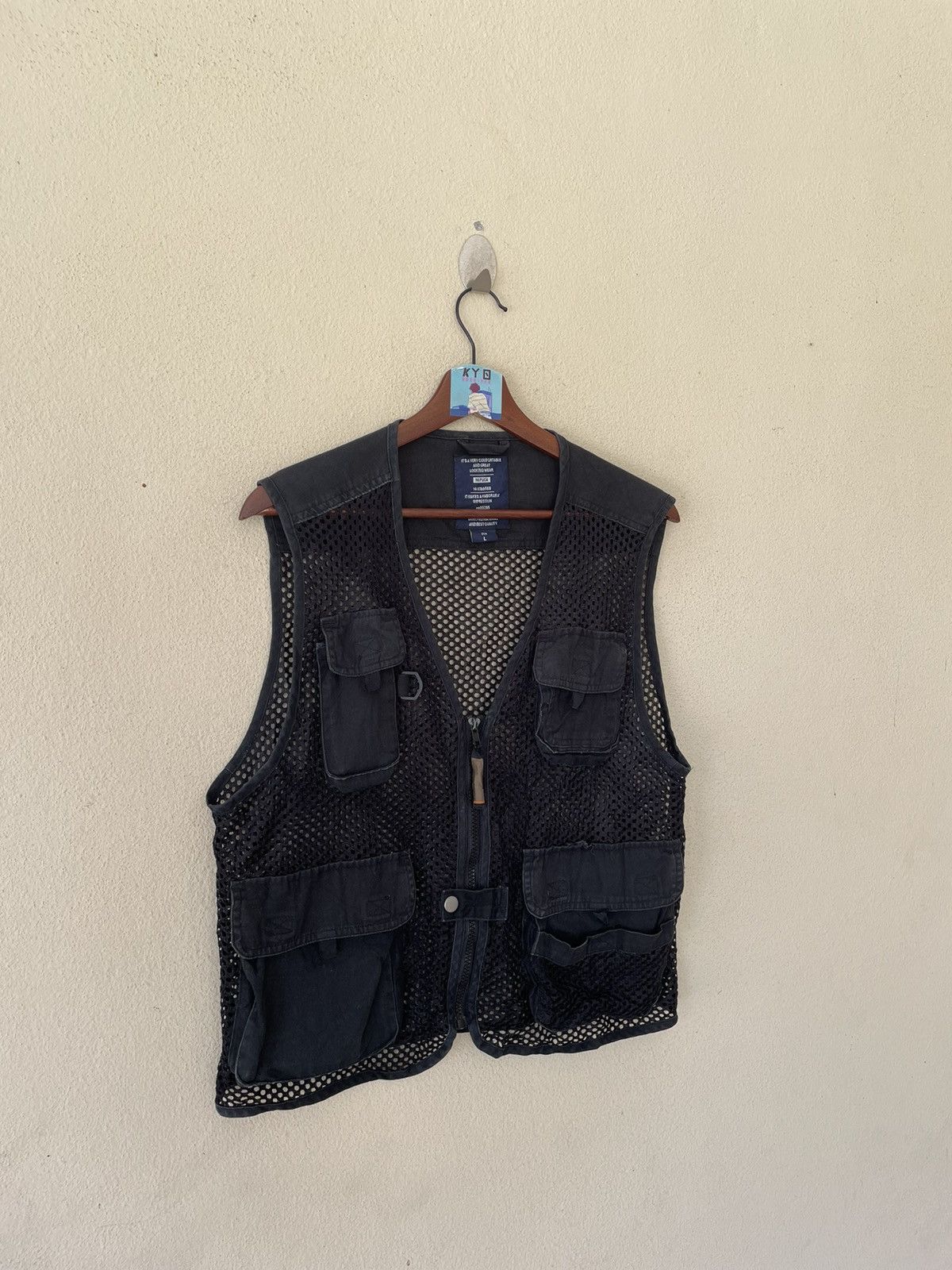 Japanese Brand NEPUCA FISHNET UTILITIES VEST Size US L / EU 52-54 / 3 - 2 Thumbnail