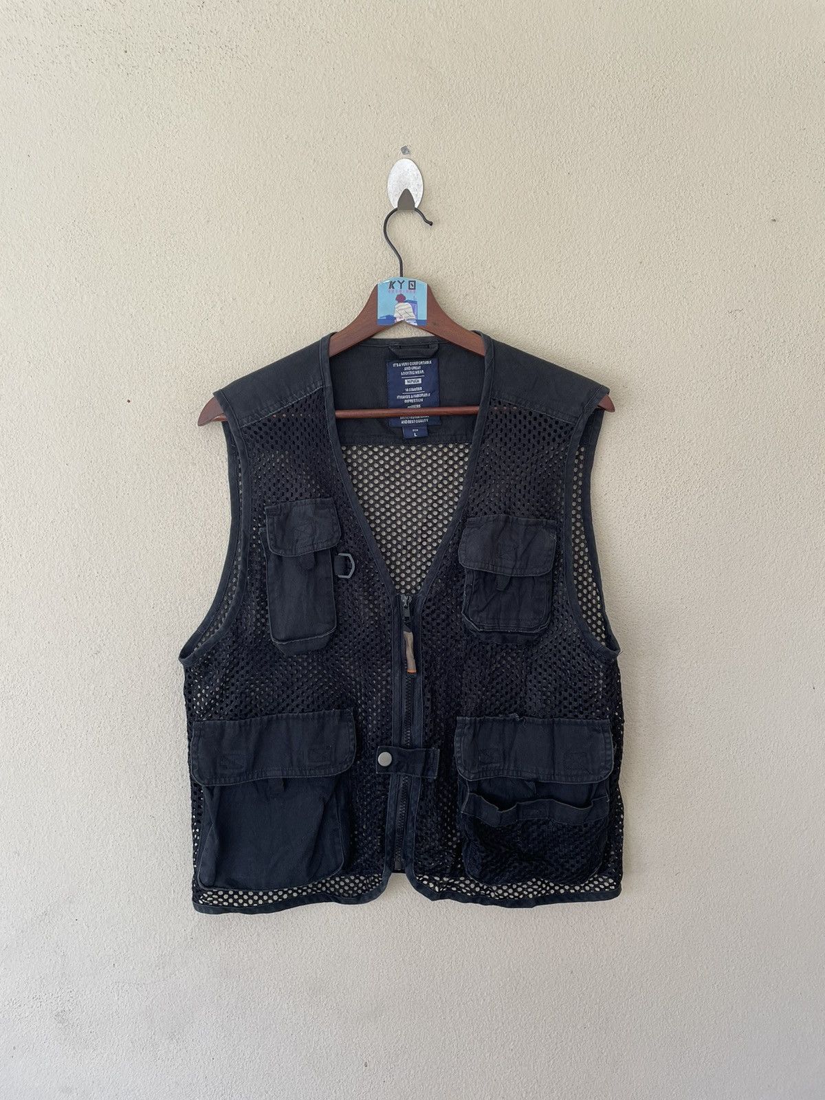 Japanese Brand NEPUCA FISHNET UTILITIES VEST Size US L / EU 52-54 / 3 - 1 Thumbnail