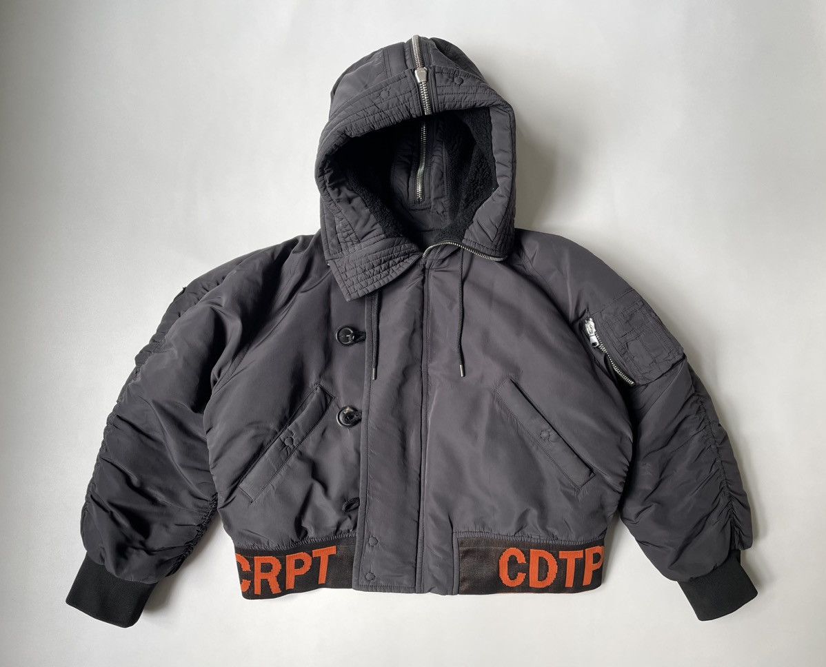 Raf Simons × Sterling Ruby A/W 14 Cropped Bomber Jacket Size US M / EU 48-50 / 2 - 16 Thumbnail