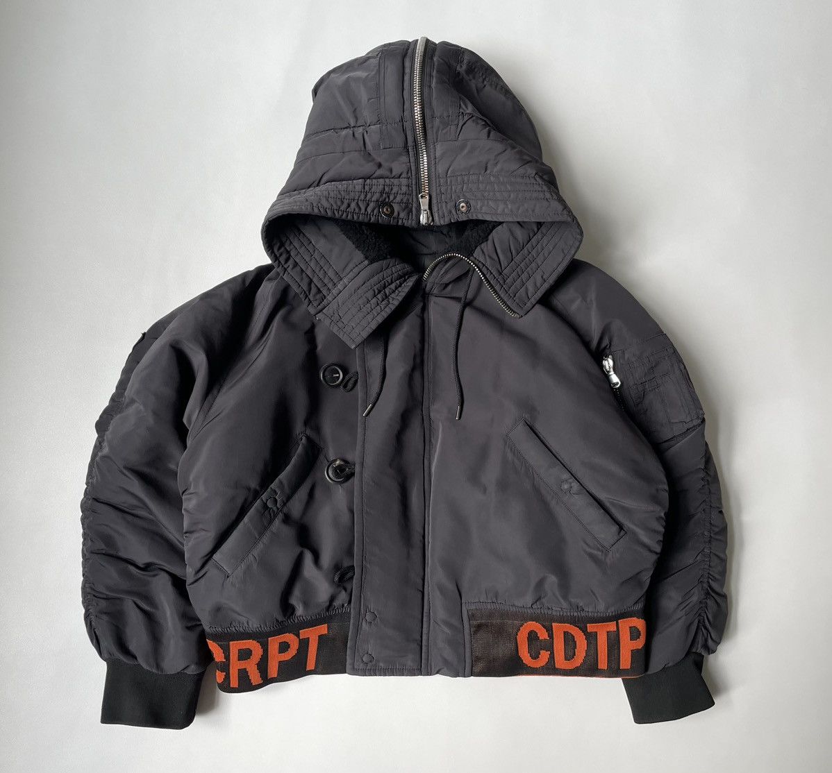 Raf Simons × Sterling Ruby A/W 14 Cropped Bomber Jacket Size US M / EU 48-50 / 2 - 17 Thumbnail