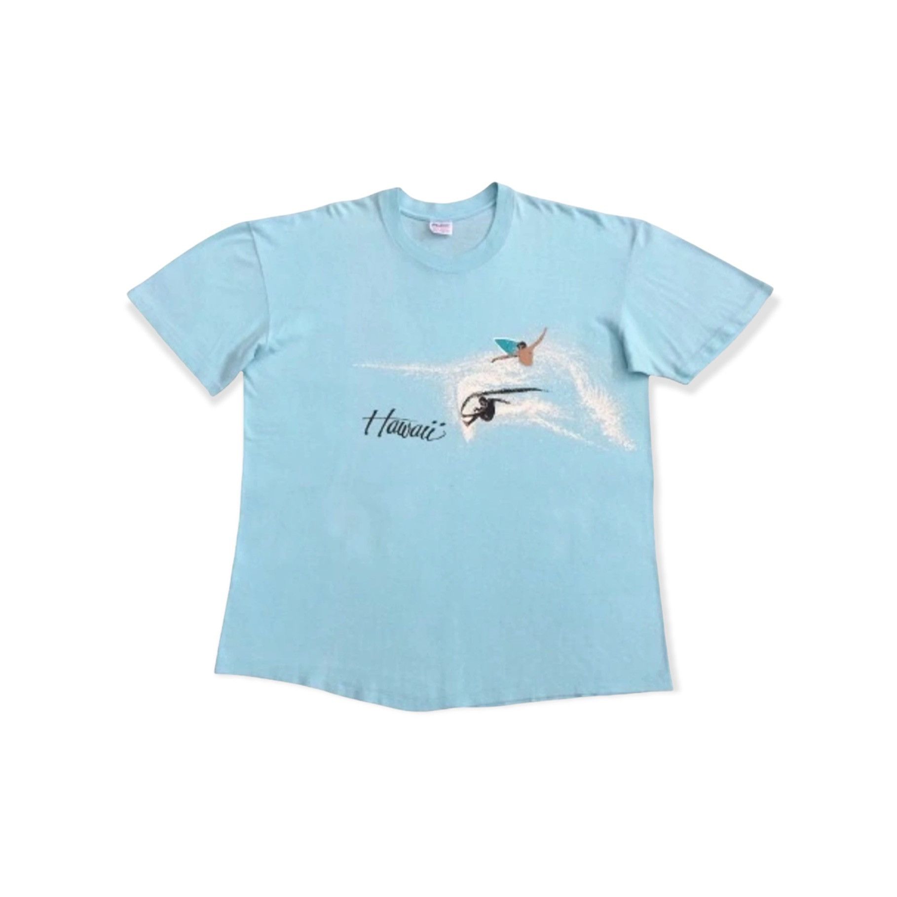 image of Jams World x Mambo Vintage Stedman Hawaii Tee in Soft Blue, Men's (Size XL)