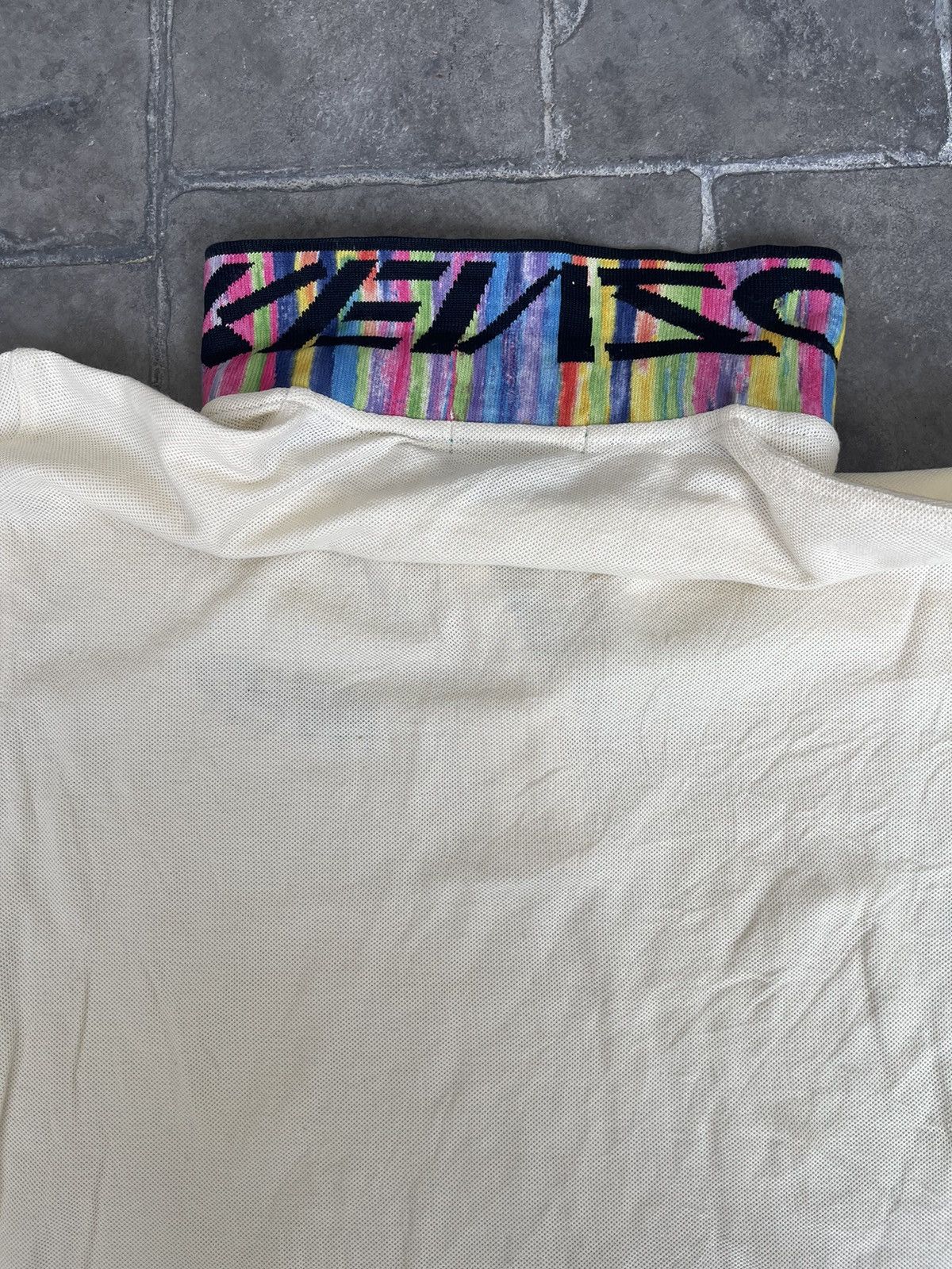 Kenzo JAPAN MADE Kenzo Golf Collar Spell Out Multicolor Size US M / EU 48-50 / 2 - 8 Thumbnail