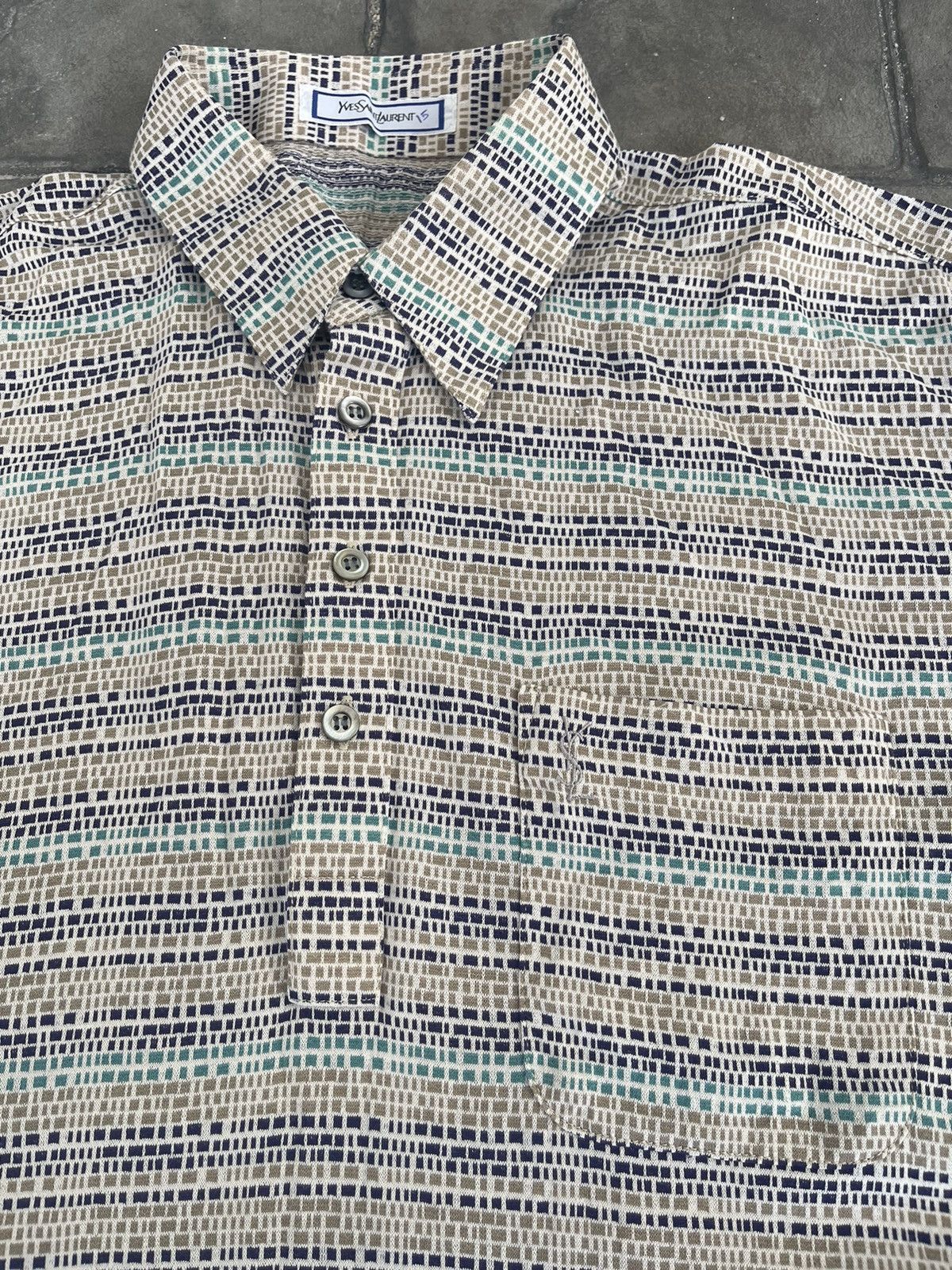 Yves Saint Laurent JAPAN MADE Yves Saint Laurent YSL Multicolor Single Pocket Size US M / EU 48-50 / 2 - 2 Thumbnail