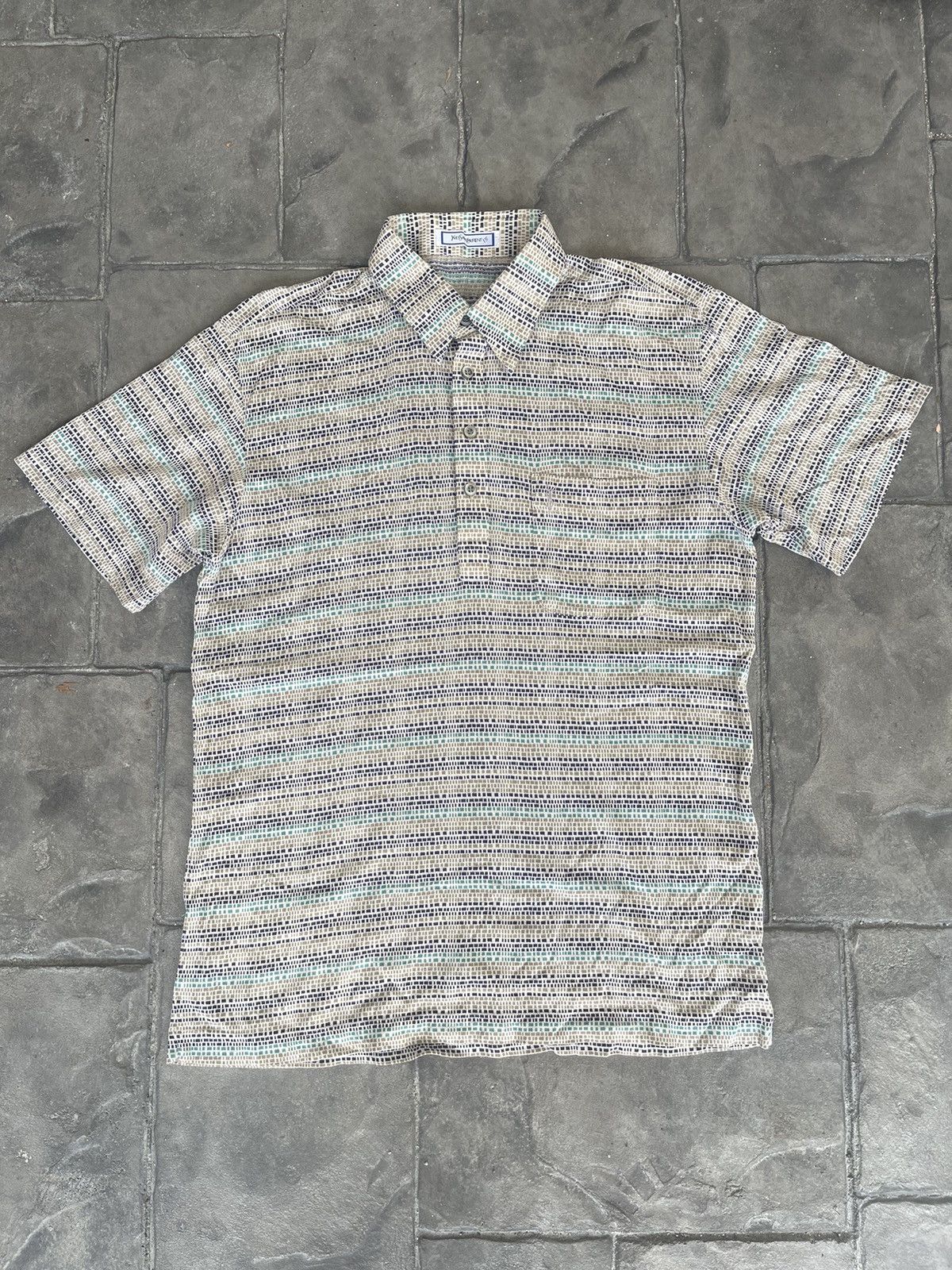 image of Vintage x YVES Saint Laurent Japan Made YVES Saint Laurent YSL Multicolor Single Pocket (Size Mediu