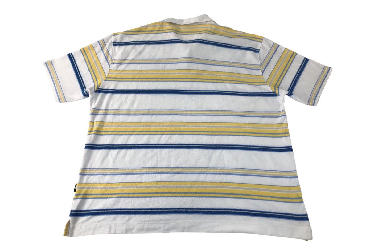 Karl Kani × Vintage Karl Kani Gold Polo Shirt Tee Striped Design Hiphop Size US XXL / EU 58 / 5 - 2 Thumbnail