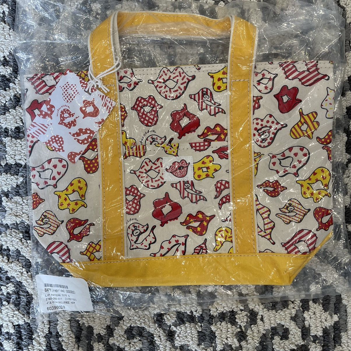 Bape × Nigo × Vintage OG Bapy Reprise Lip Camo Pattern Tote Bag Kiss Size ONE SIZE - 7 Thumbnail