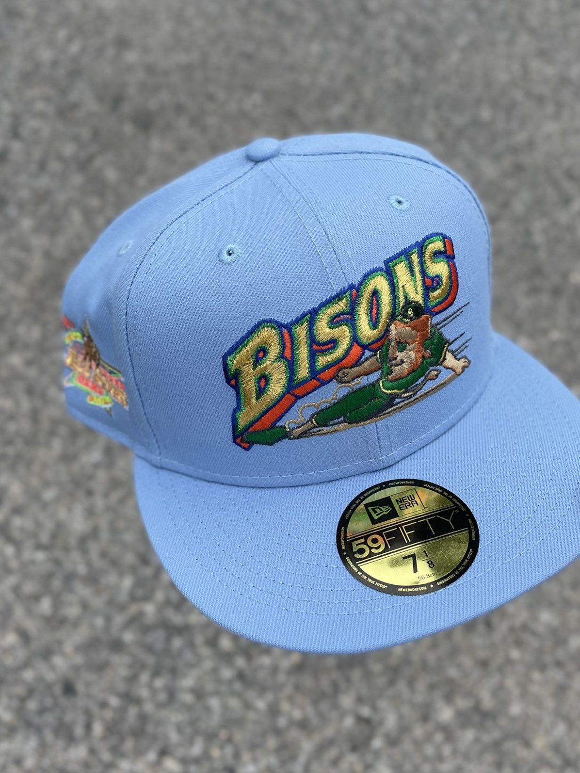 image of Hat Club x Myfitteds 7 1/8 Myfitteds Lucky Charms Buffalo Bisons Fitted in Blue, Men's