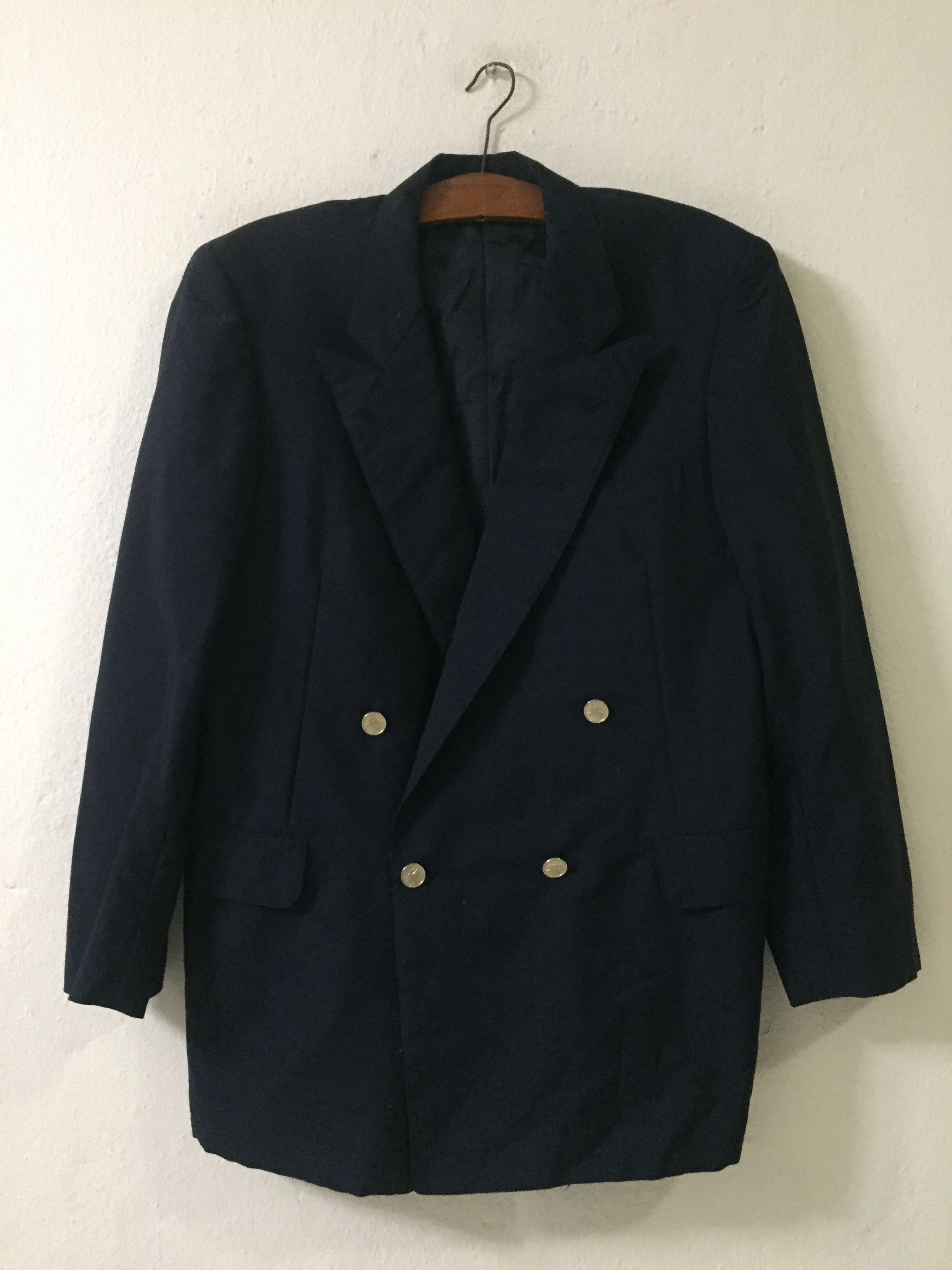 Burberry Vintage Burberrys' Wool & Mohair Blazer Size US L / EU 52-54 / 3 - 1 Thumbnail