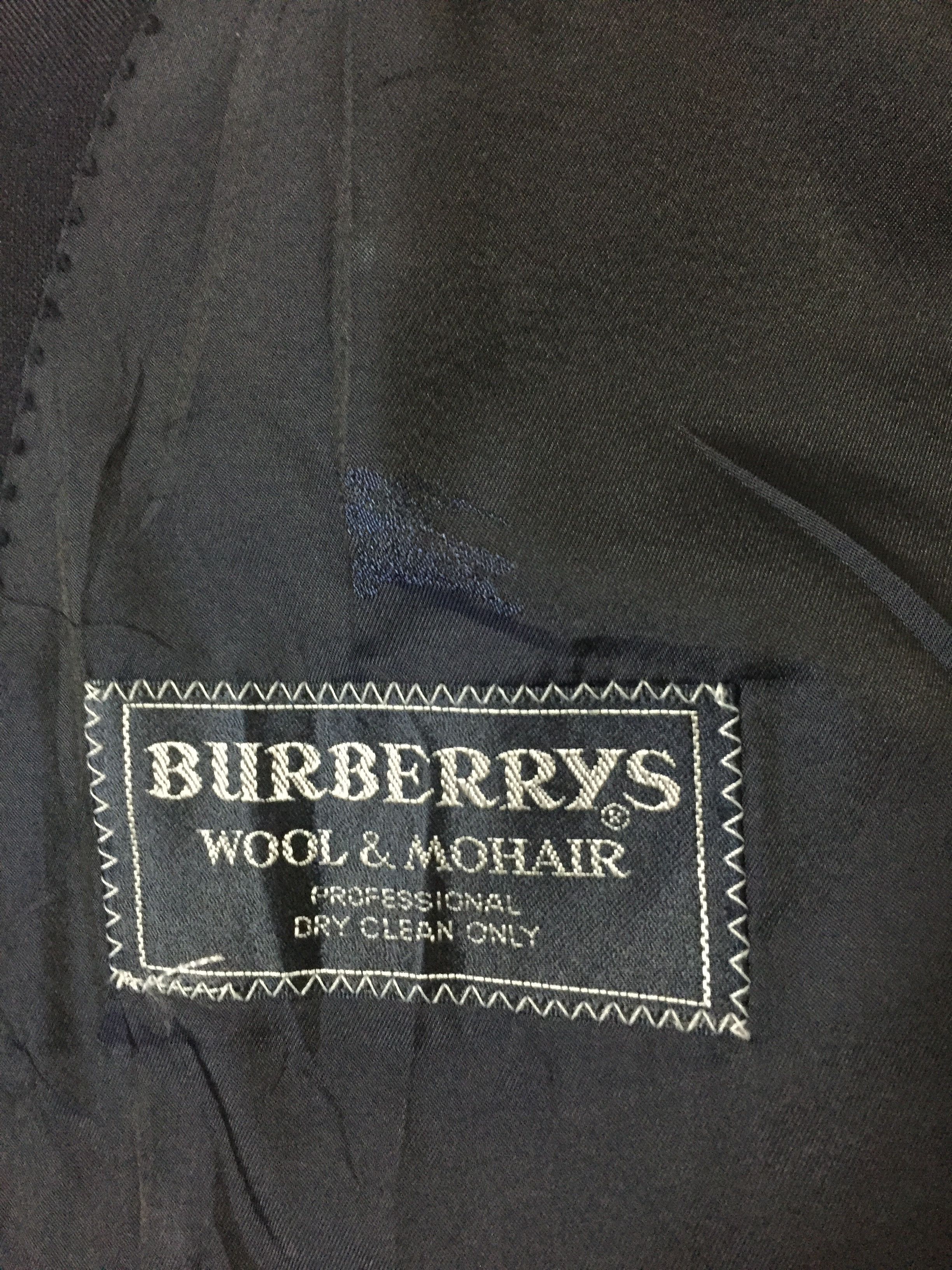 Burberry Vintage Burberrys' Wool & Mohair Blazer Size US L / EU 52-54 / 3 - 7 Thumbnail