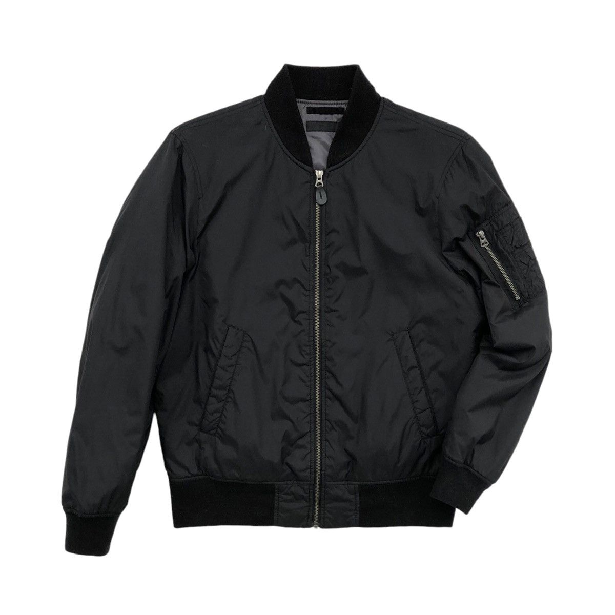 Japanese Brand Uniqlo Black Bomber Jacket Size US M / EU 48-50 / 2 - 7 Thumbnail