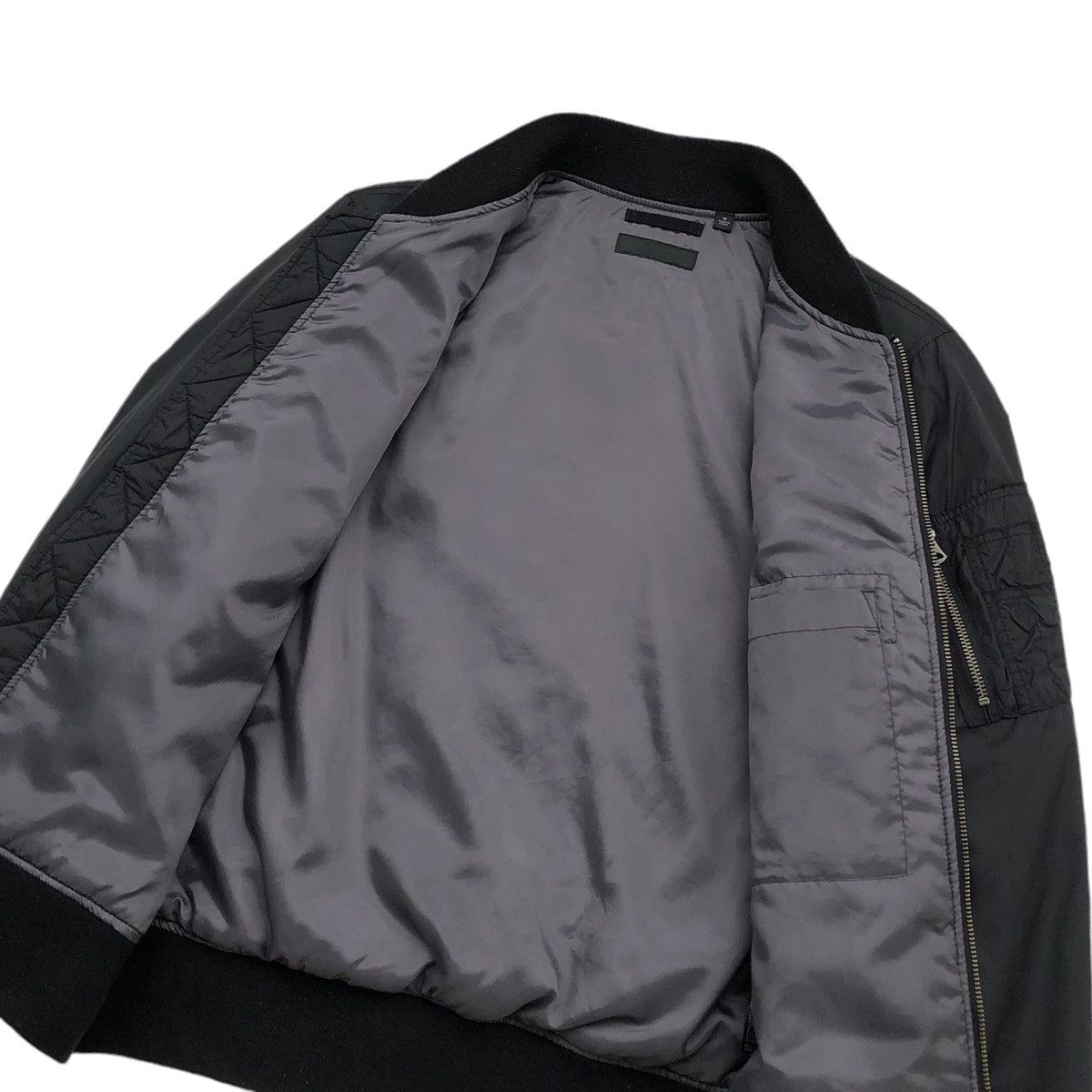 Japanese Brand Uniqlo Black Bomber Jacket Size US M / EU 48-50 / 2 - 12 Thumbnail