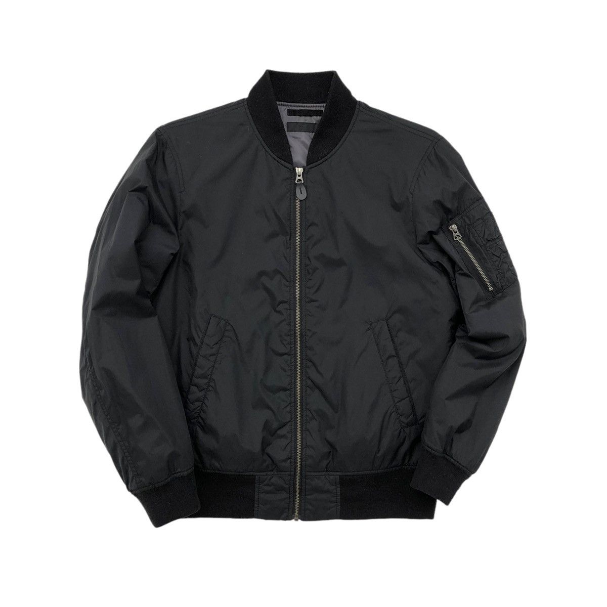 Japanese Brand Uniqlo Black Bomber Jacket Size US M / EU 48-50 / 2 - 6 Thumbnail