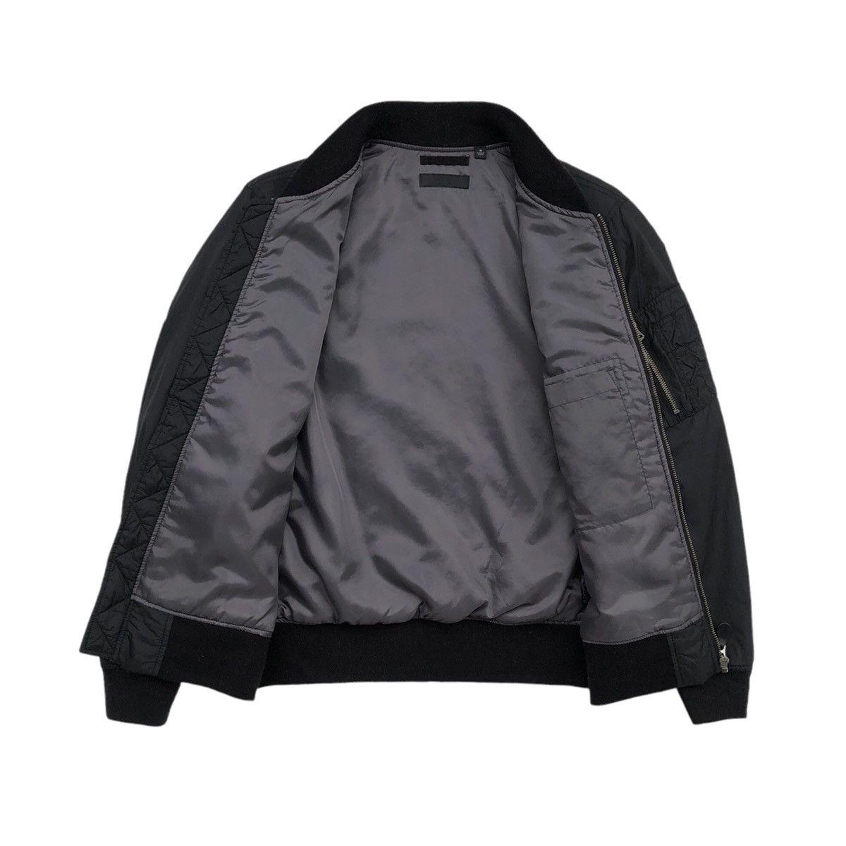 Japanese Brand Uniqlo Black Bomber Jacket Size US M / EU 48-50 / 2 - 11 Thumbnail