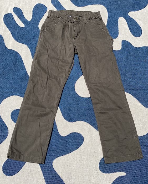 Carhartt Olive Green Carhartt work pants Grailed