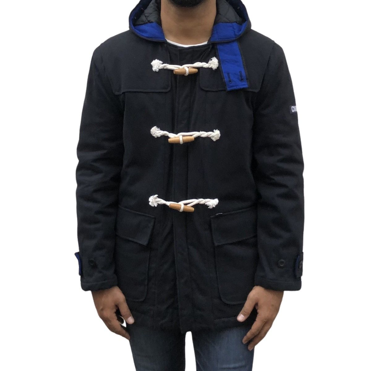 Xlarge X-LARGE CIVILIAN Duffle Toggle Lined Quilted Hooded Jacket Size US M / EU 48-50 / 2 - 4 Thumbnail